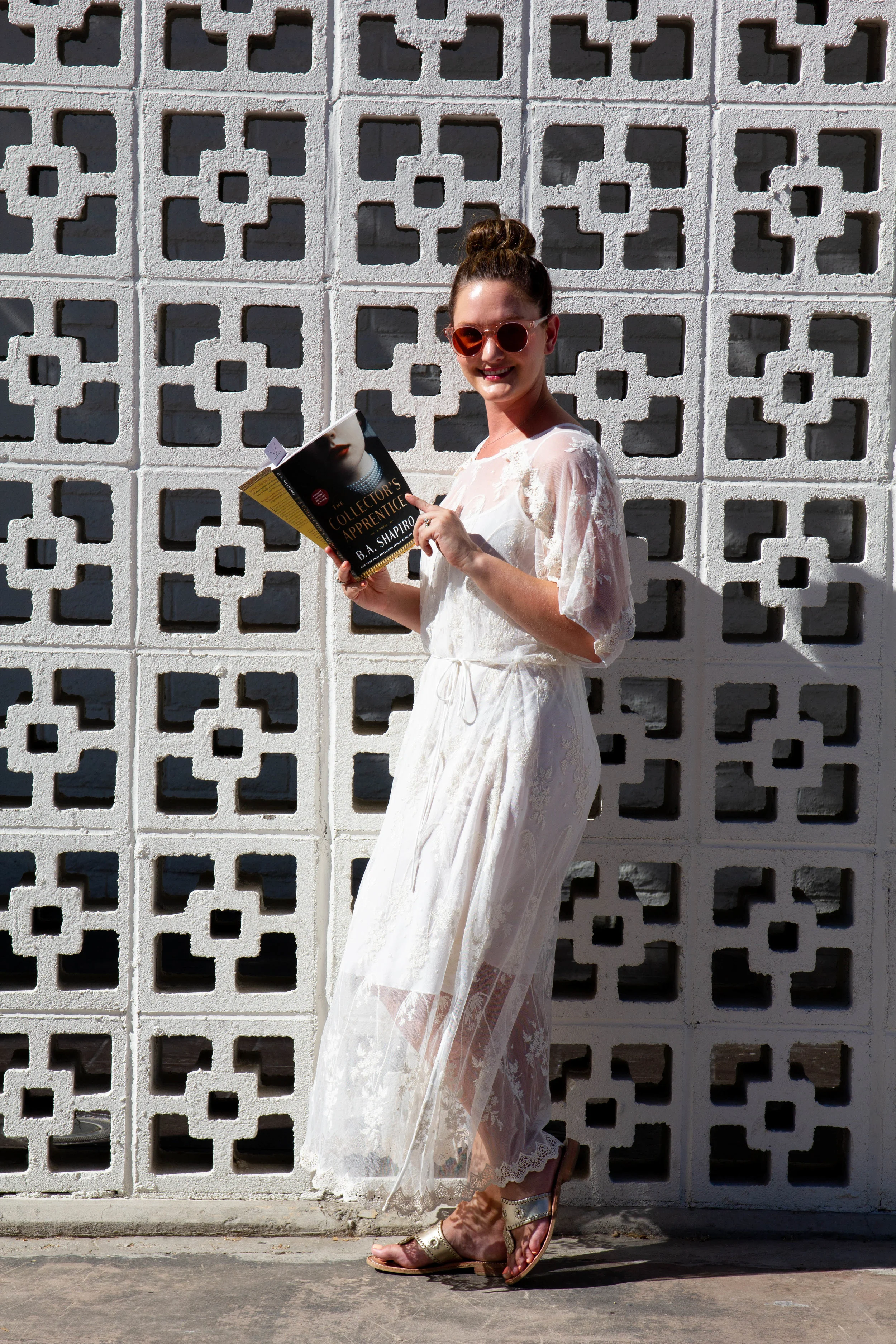 Reading The Collector’s Apprentice by B.A. Shapiro at Parker Palm Springs