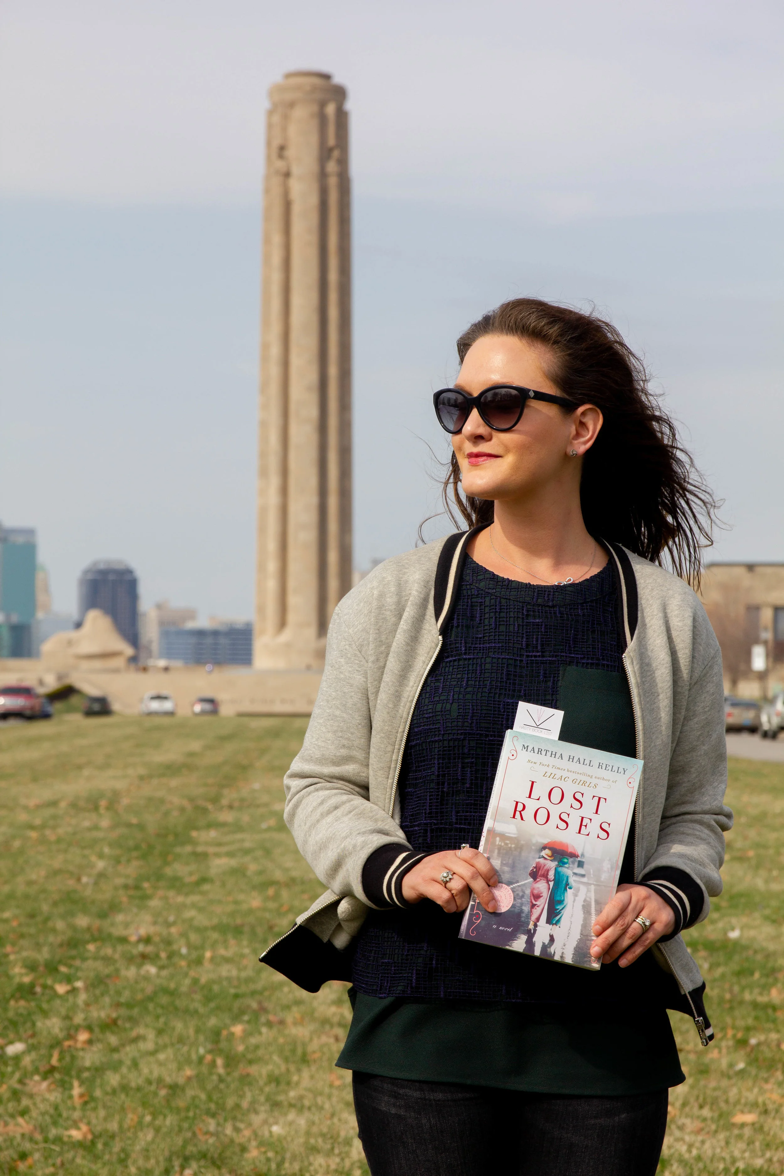 Reading Lost Roses by Martha Hall Kelly at the National WWI Museum and Memorial in Kansas City, MO
