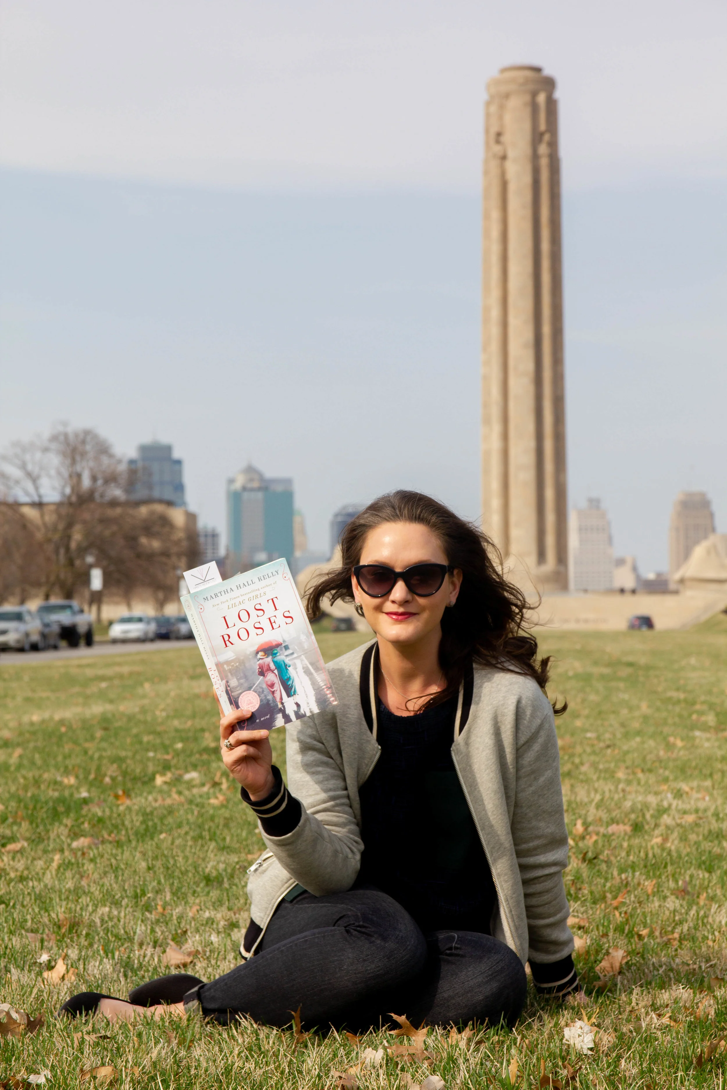 Reading Lost Roses by Martha Hall Kelly at the National WWI Museum and Memorial in Kansas City, MO
