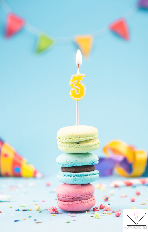 Happy 3rd Blogiversary, Hasty Book List
