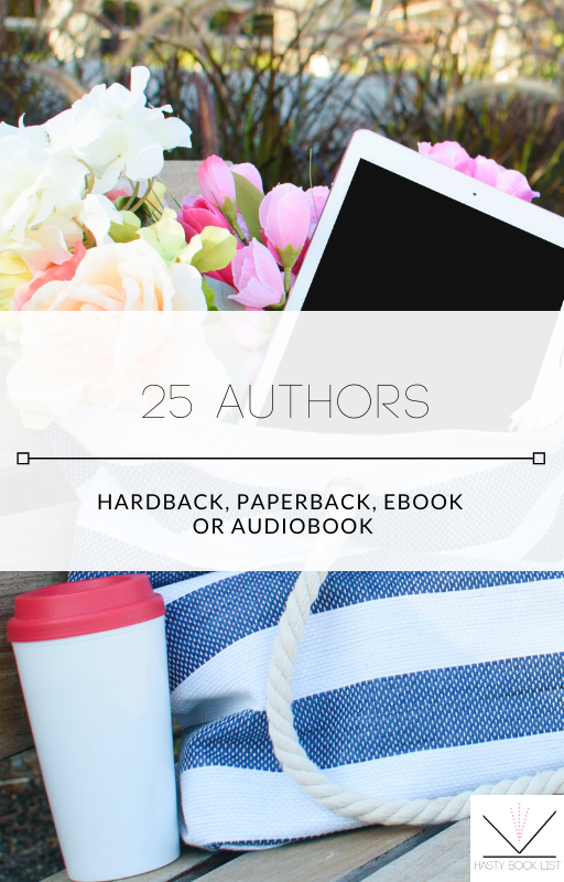 25 Authors: Hardback, Paperback, Ebook or Audiobook