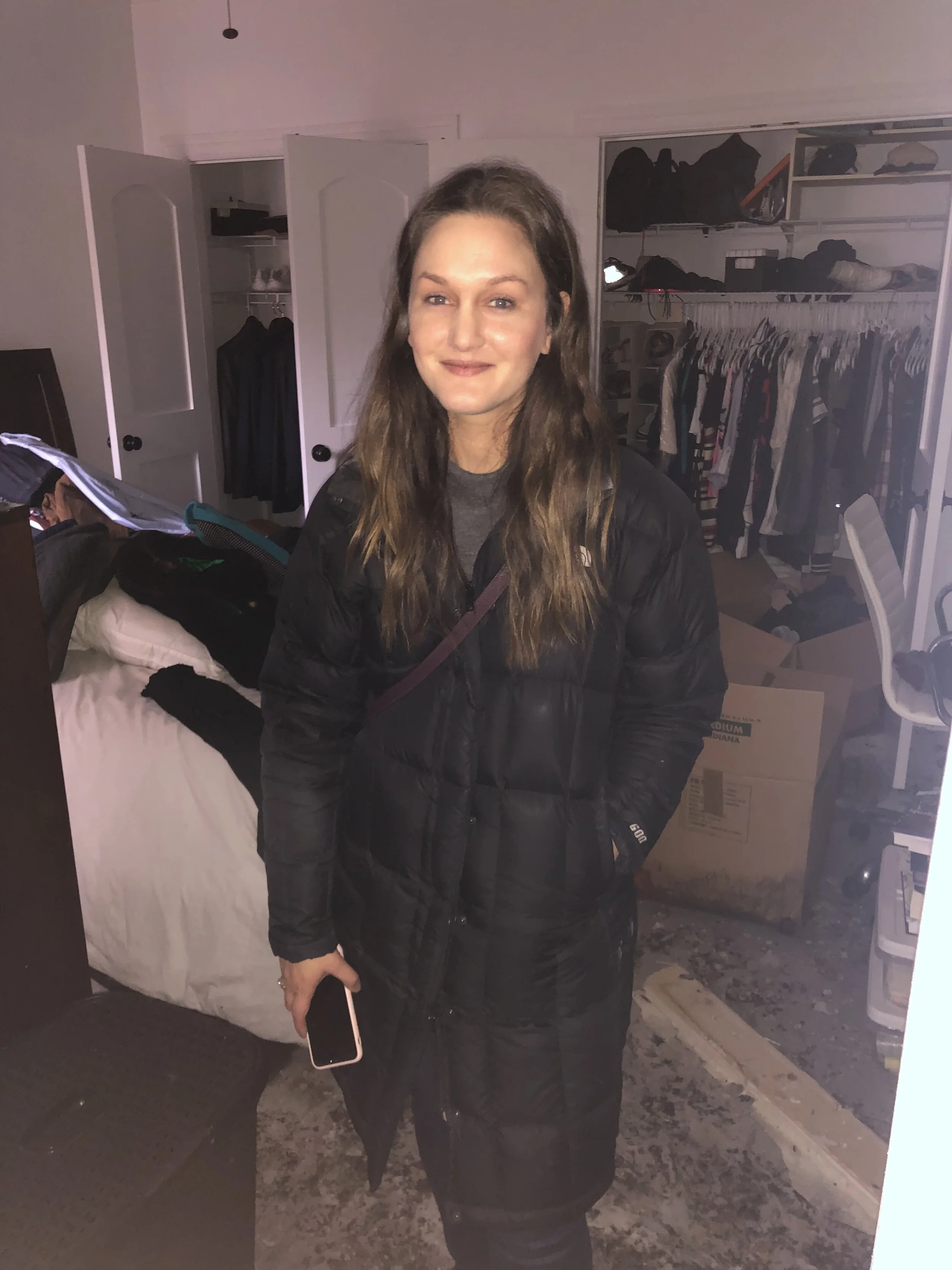  At Home with the Hastys - Custom Closets “Before” (Two days after we moved in and a few hours after the fire.) 