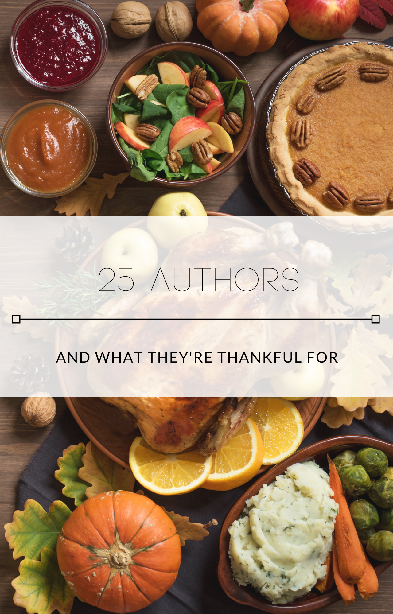 25 Authors and What They're Thankful For