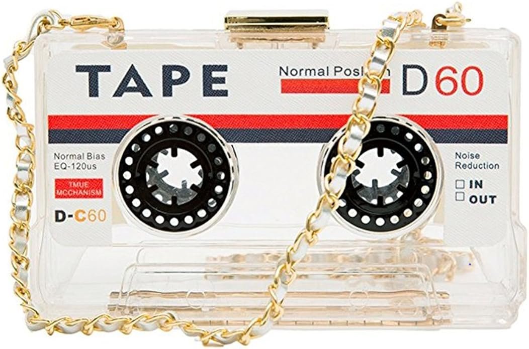 Ynport Novelty Cassette Tape Purses for Women Vintage.jpg