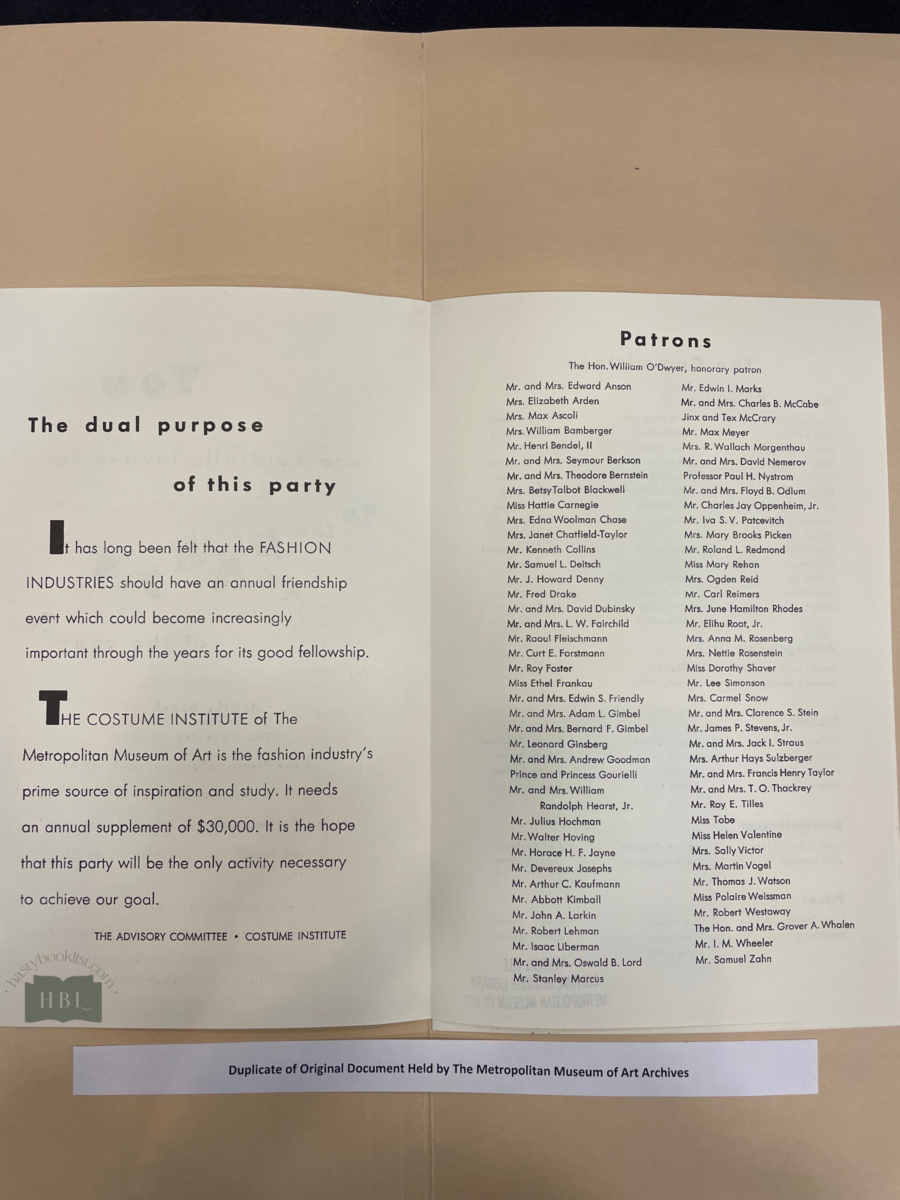 History of the Met Gala