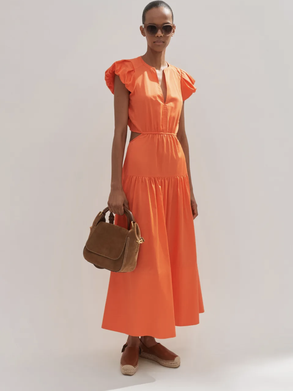 The Match by Sarah Adams orange dress