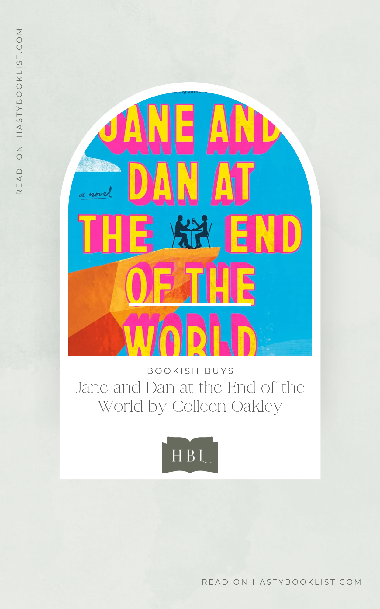 Bookish Buys: Jane and Dan at the End of the World by Colleen Oakley