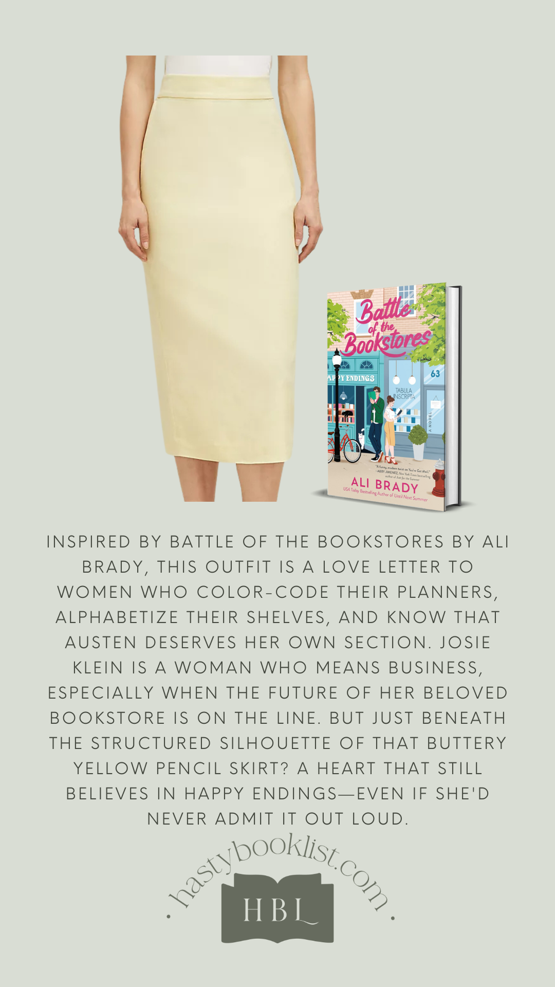 Josie Klein skirt Battle of the Bookstores by Ali Brady