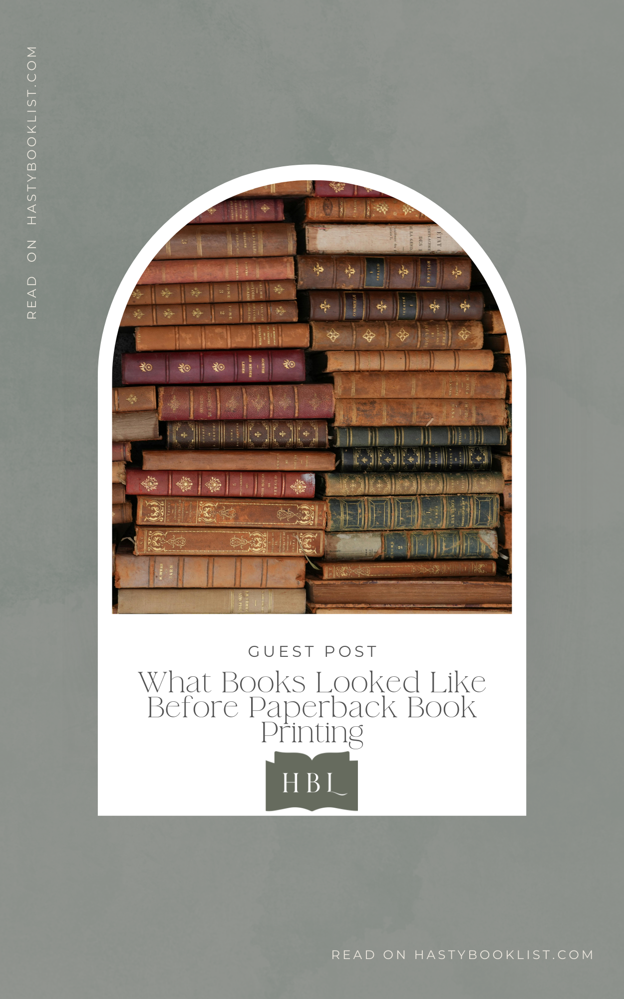 What Books Looked Like Before Paperback Book Printing