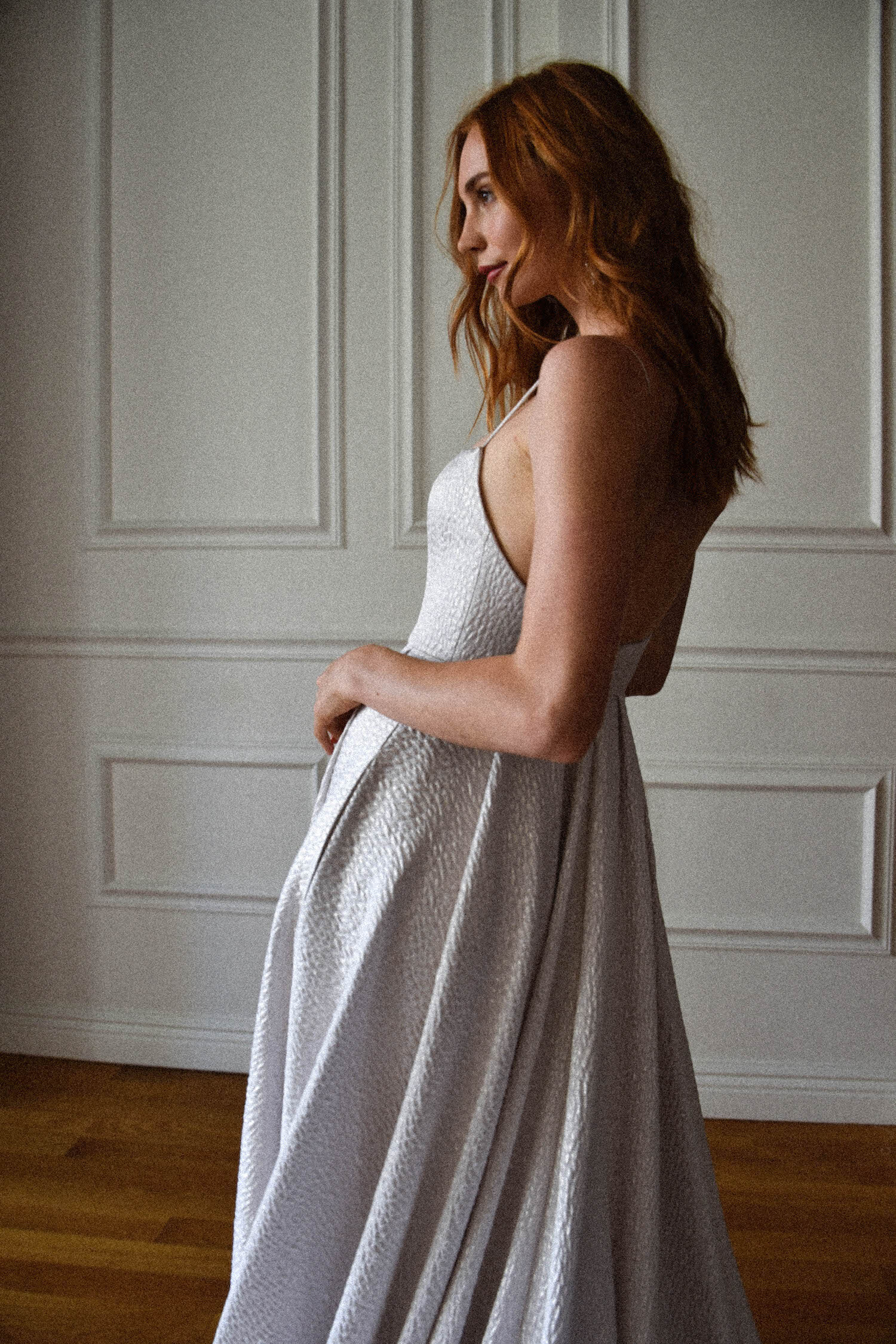 Arya silver wedding dress with straight neckline and light full skirt 7.jpg