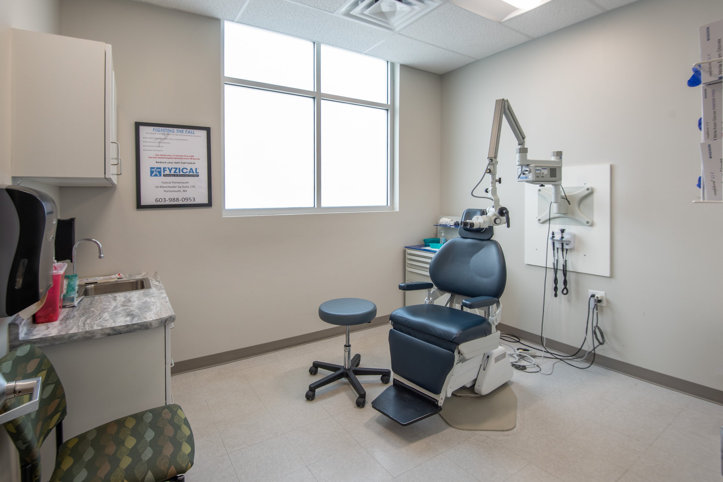 exam room with exam chair