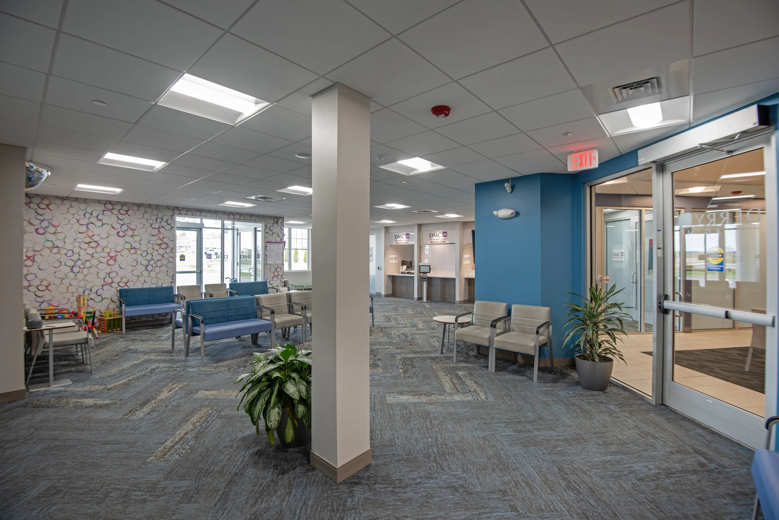 waiting area and lobby for medical office