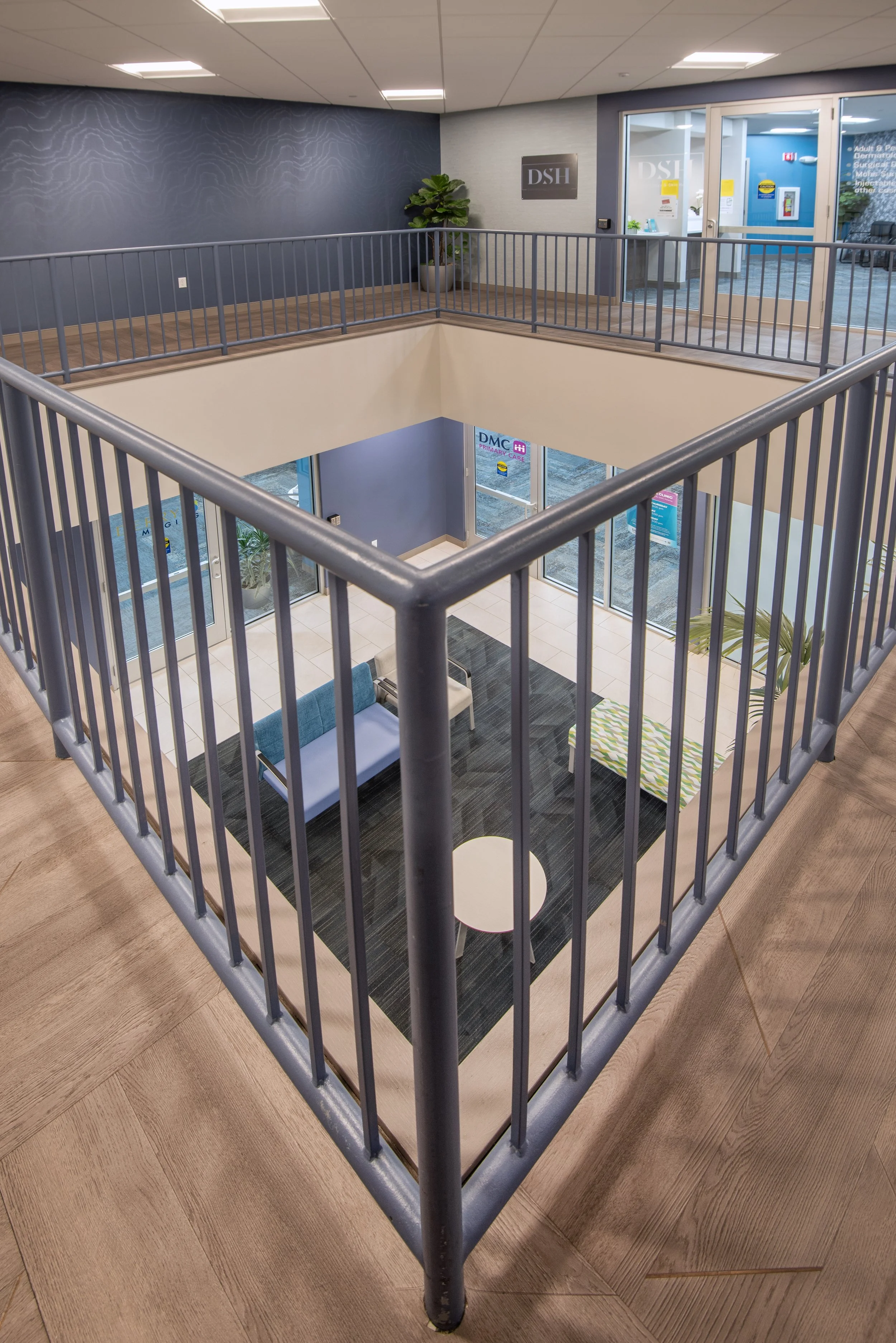 second floor medical office lobby