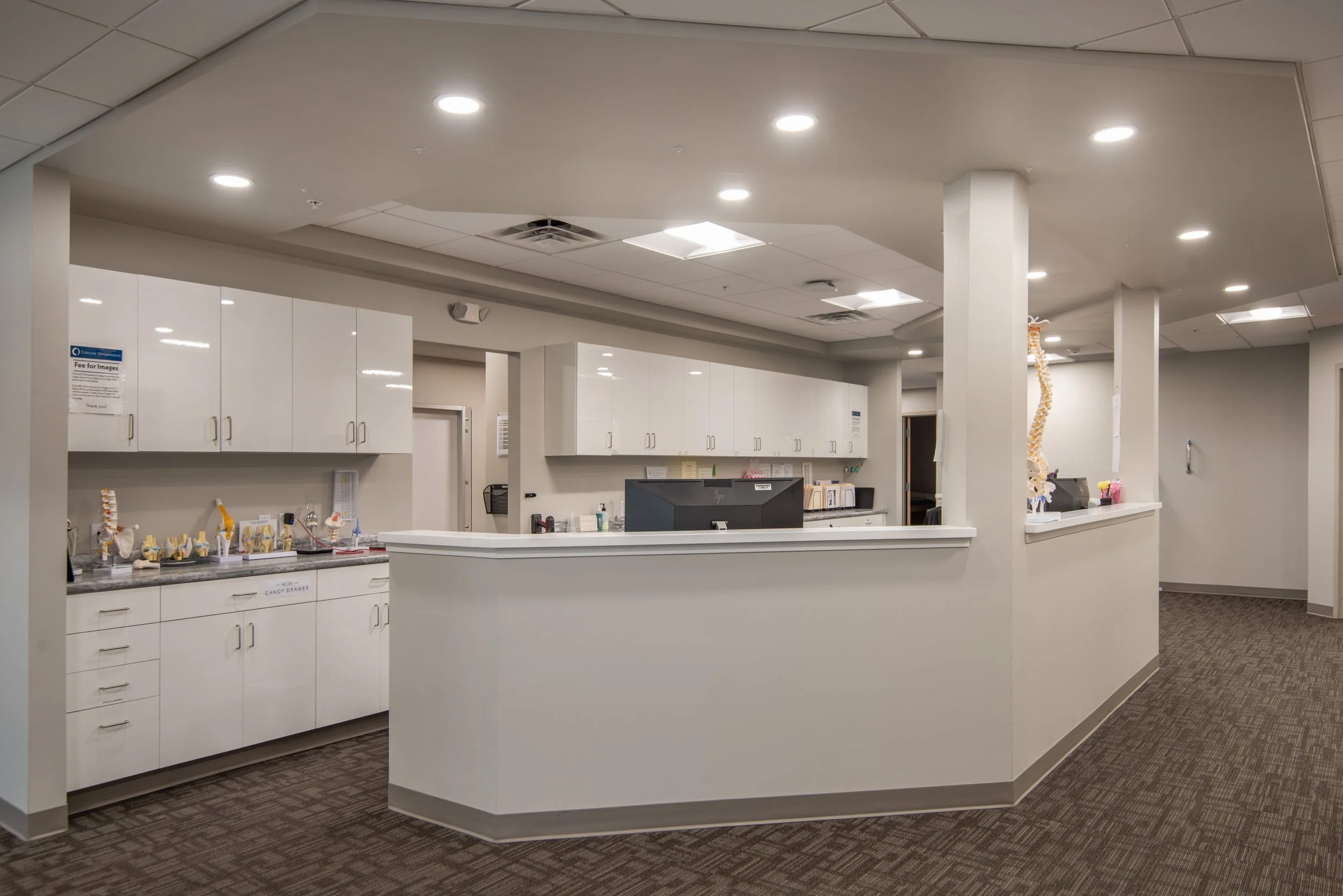 medical center reception desk