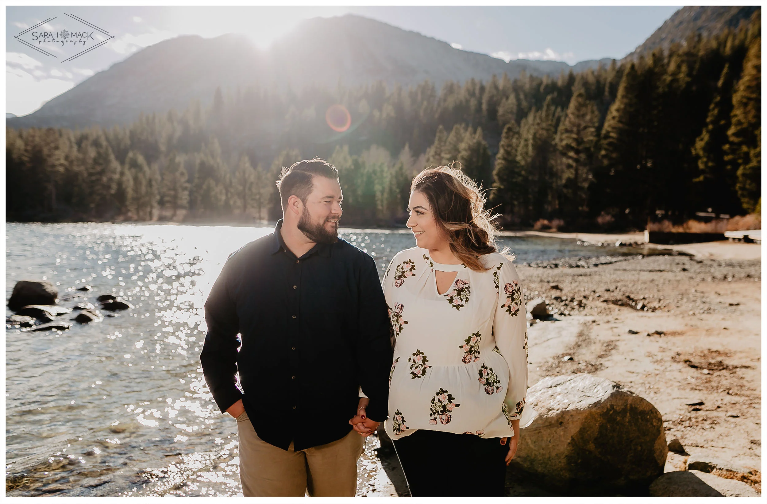 Rock Creek Lake Mammoth Engagement Photography