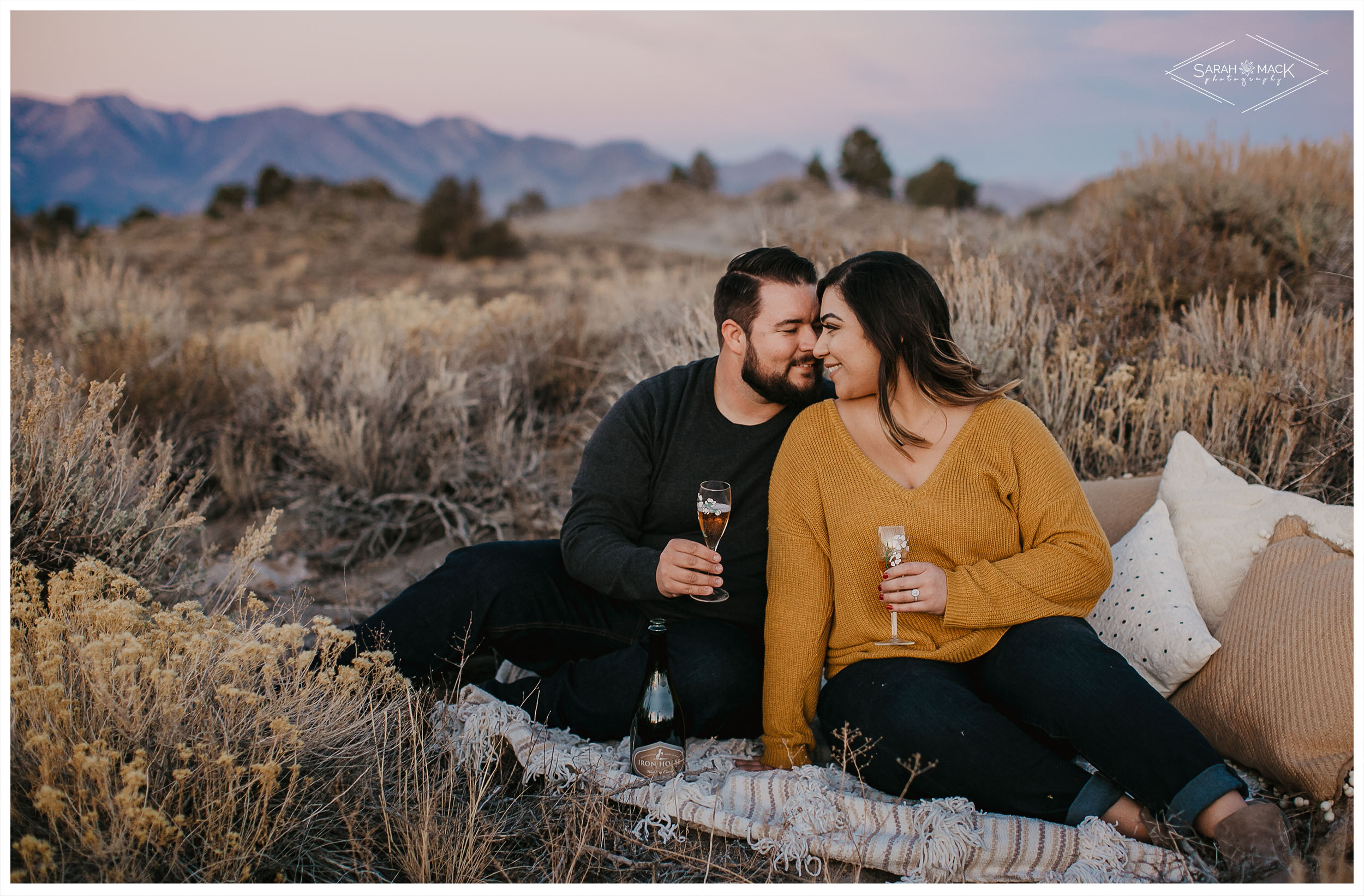 Hot Creek Mammoth Engagement Photography, Mountain Top Engagement