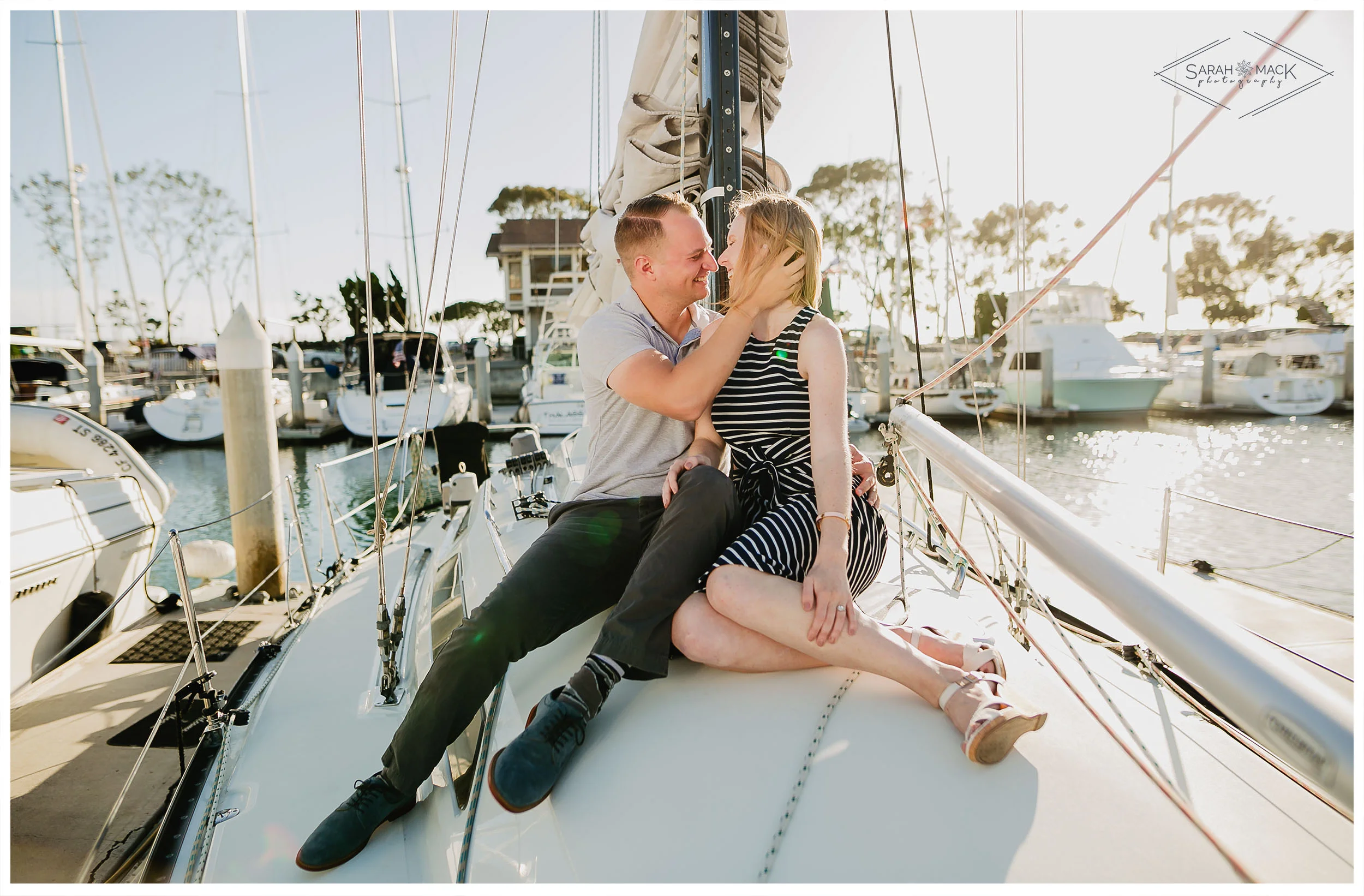 Dana Point Harbor Engagement Photography
