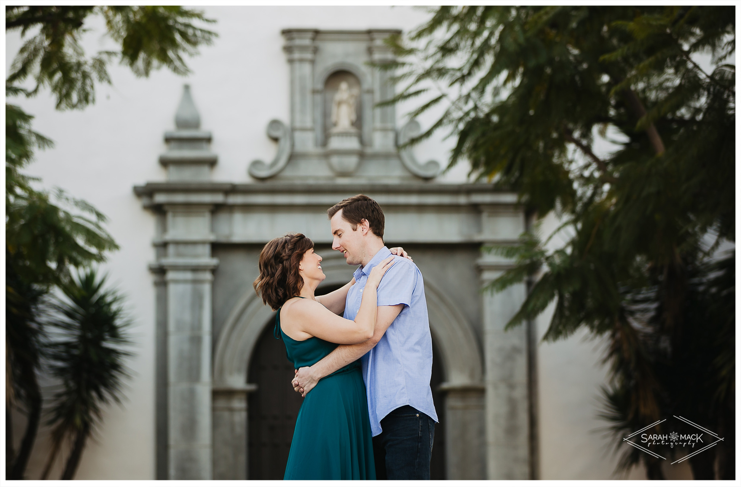 Mission Basilica San Juan Capistrano Engagement Photography