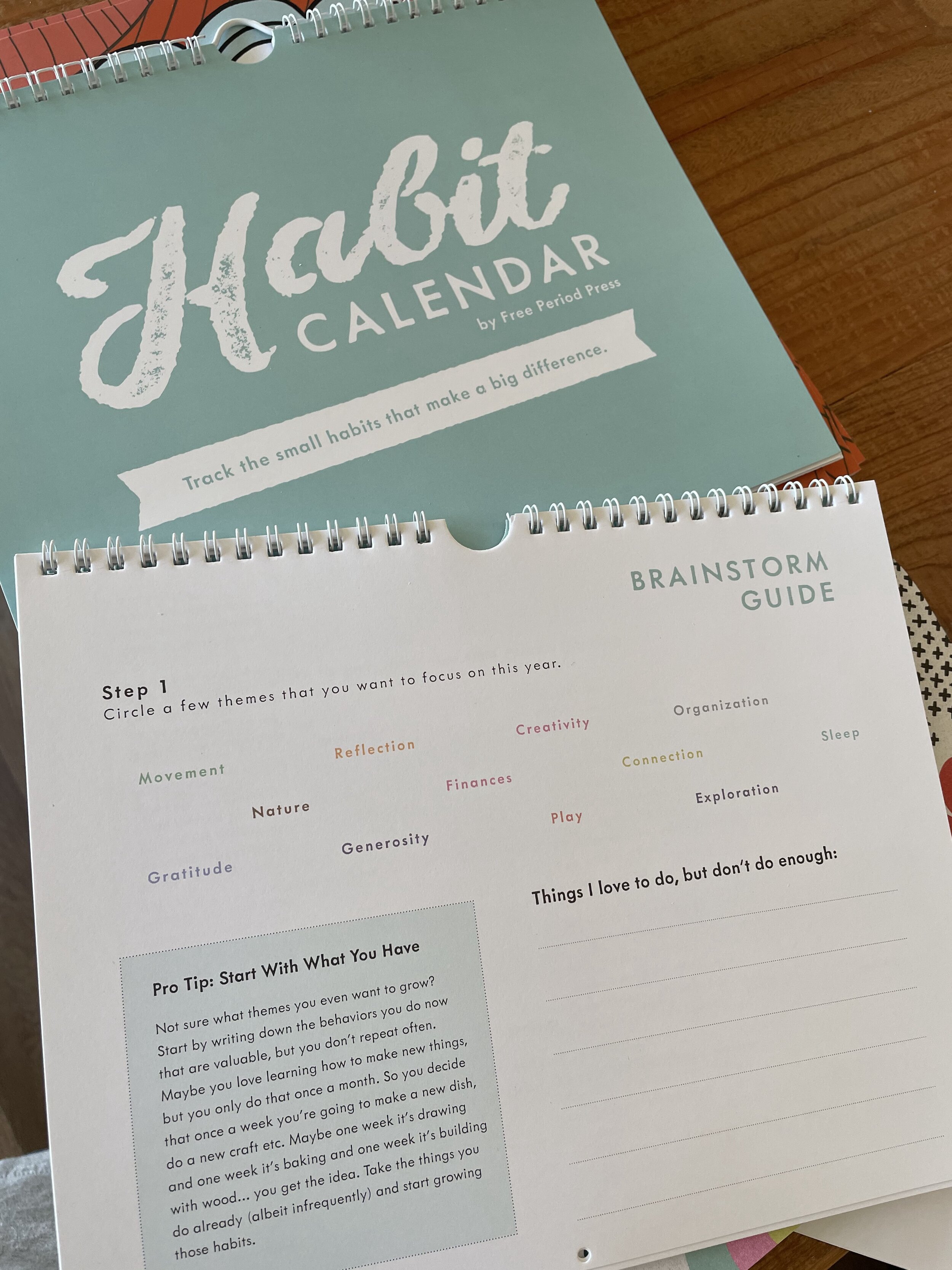 Habit Calendar by free period press