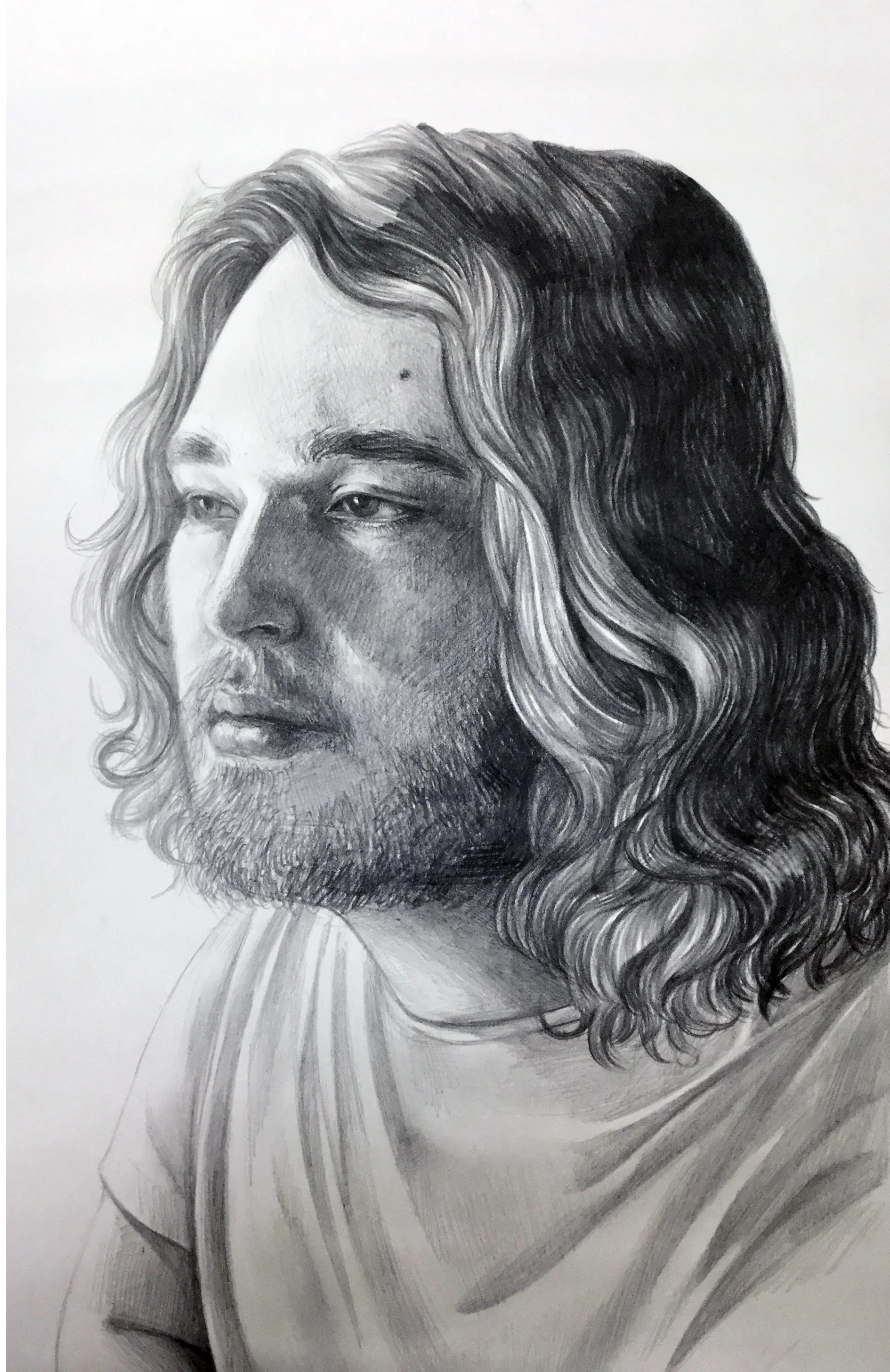 LIGHT COLOR and DESIGN- Extra Credit Portrait Graphite on Paper