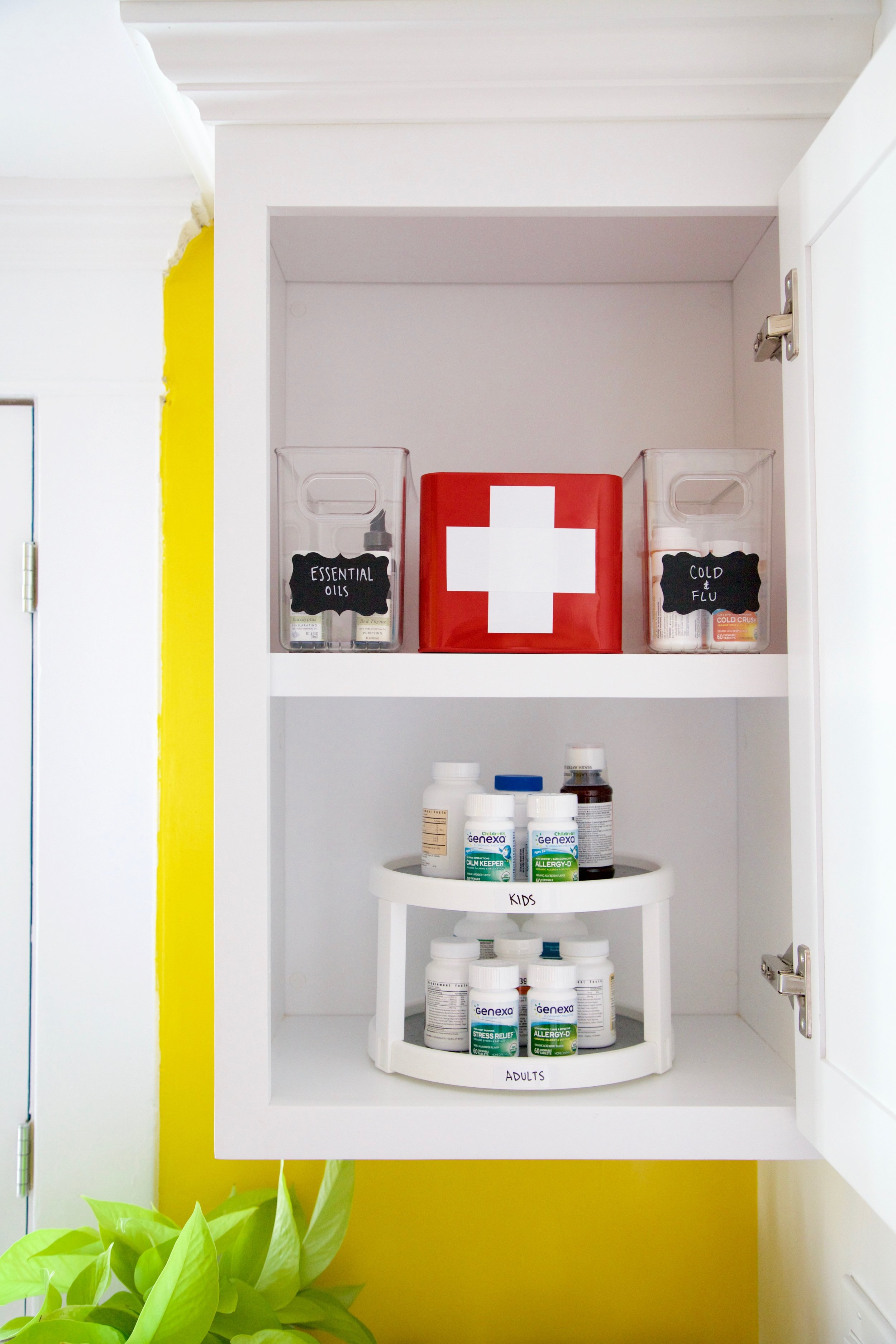 How to organize your medicine/vitamin cabinet - Spicy Shelf 