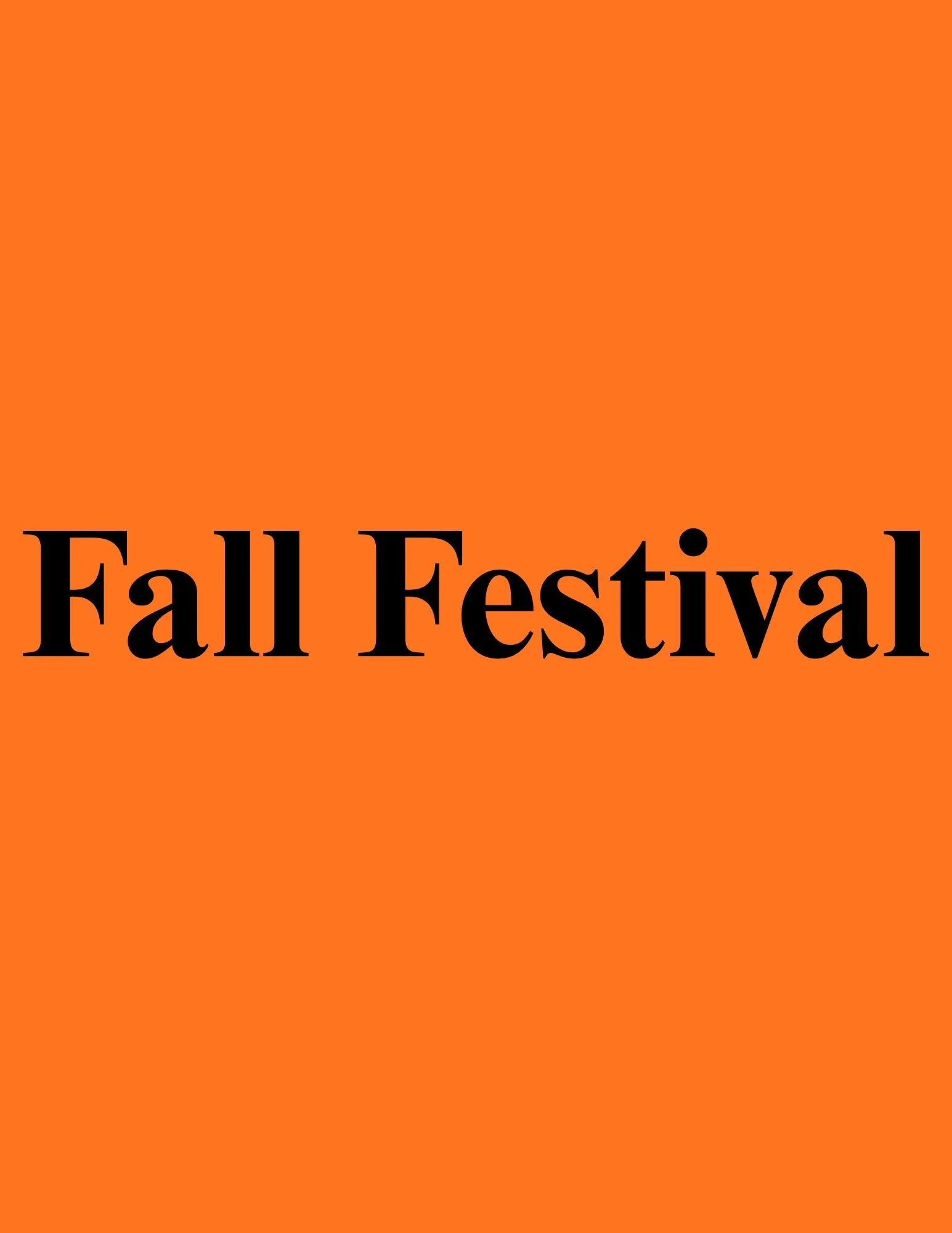 2026 Fall Festival