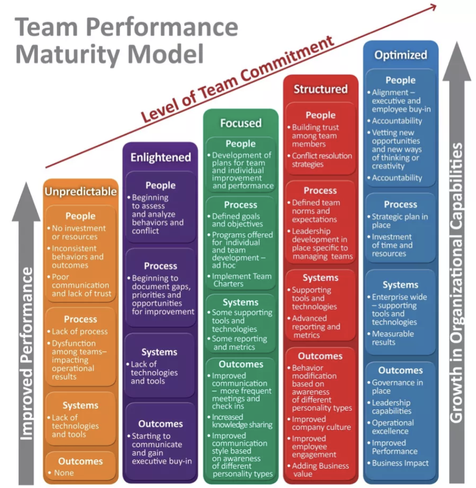 Brandon Hall Team Performance Maturity Model