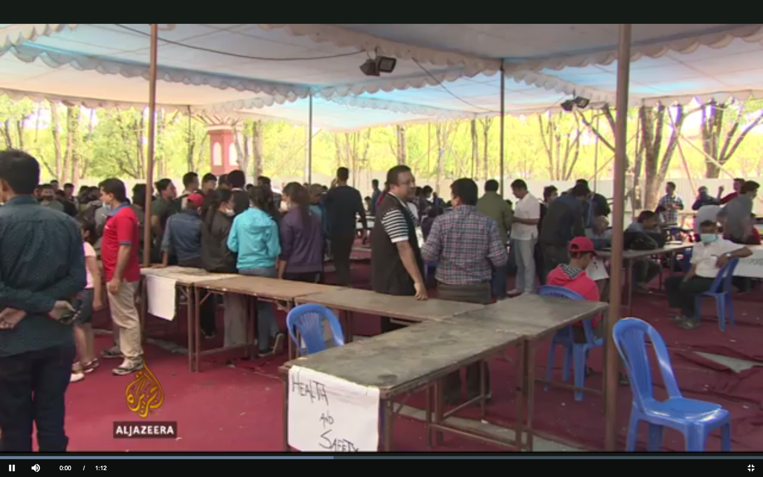 Shanker Ghimire, Al Jazeera Report on Nepali Business Association's  Earthquake Relief Work