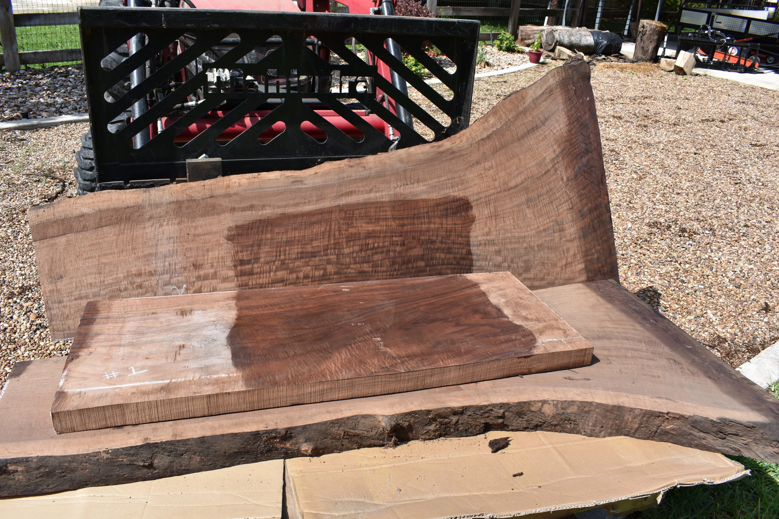 Claro Walnut from Chico, CA - ready for dulcimers