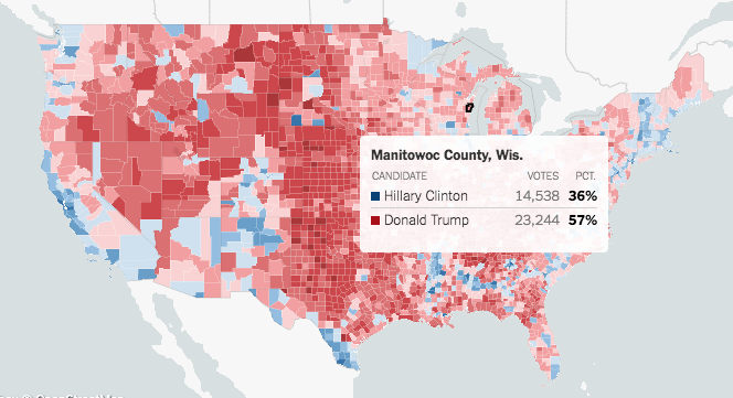 An Extremely Detailed Map of the 2016 Election