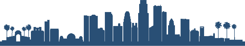 City of LA Skyline blue.png