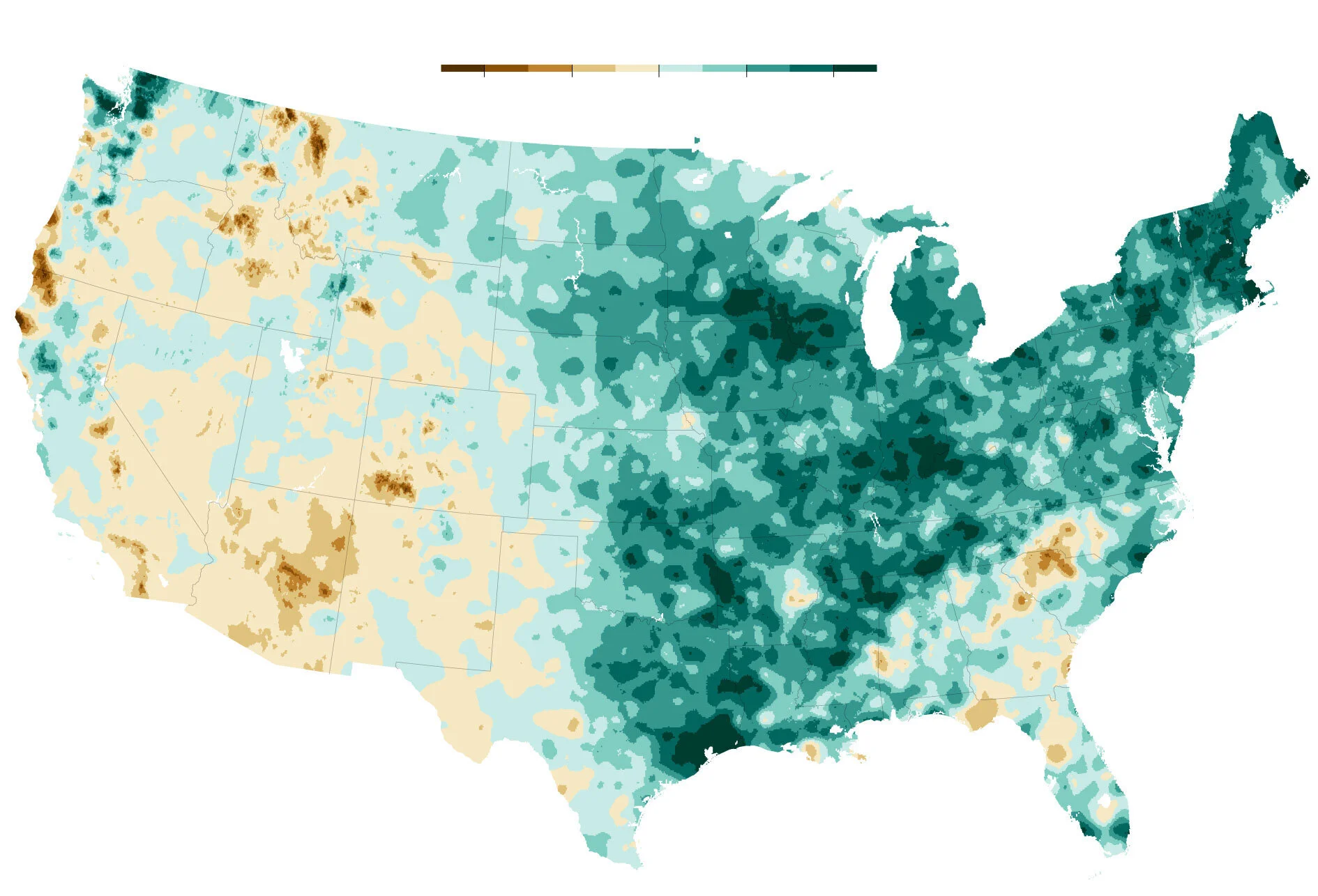 These Maps Tell the Story of Two Americas: One Parched, One Soaked