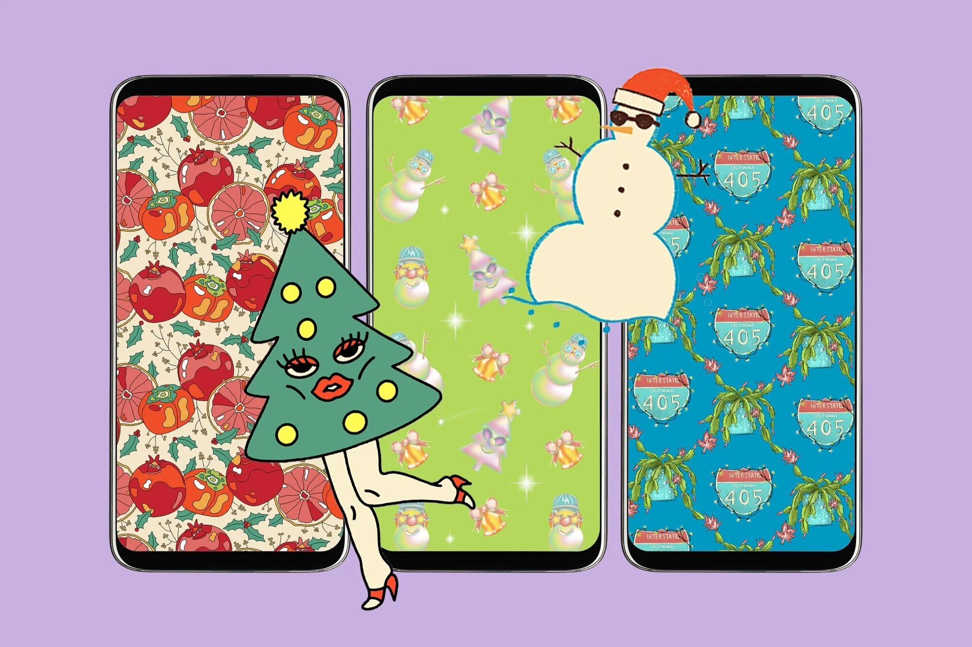 10 wildly festive phone and Zoom backgrounds by L.A. artists