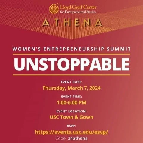 2024 USC ATHENA Women's Entrepreneurship Summit