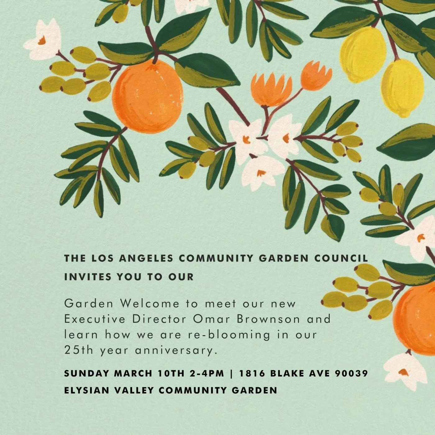 Garden Welcome to New Executive Director