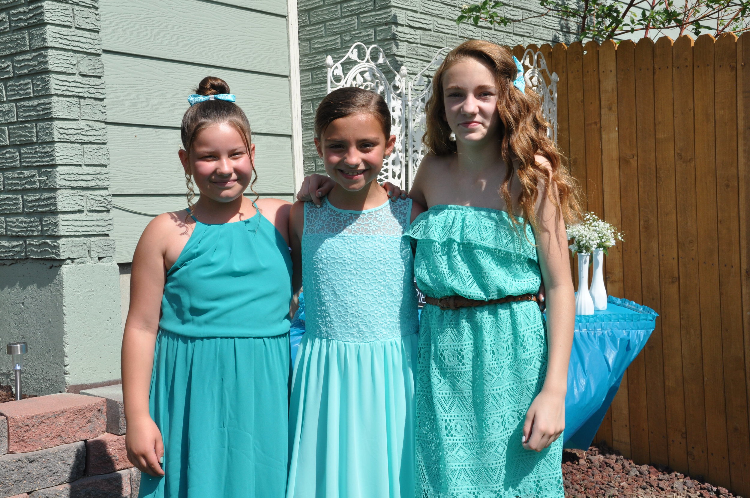These lovely girls were so much help on our wedding day!
