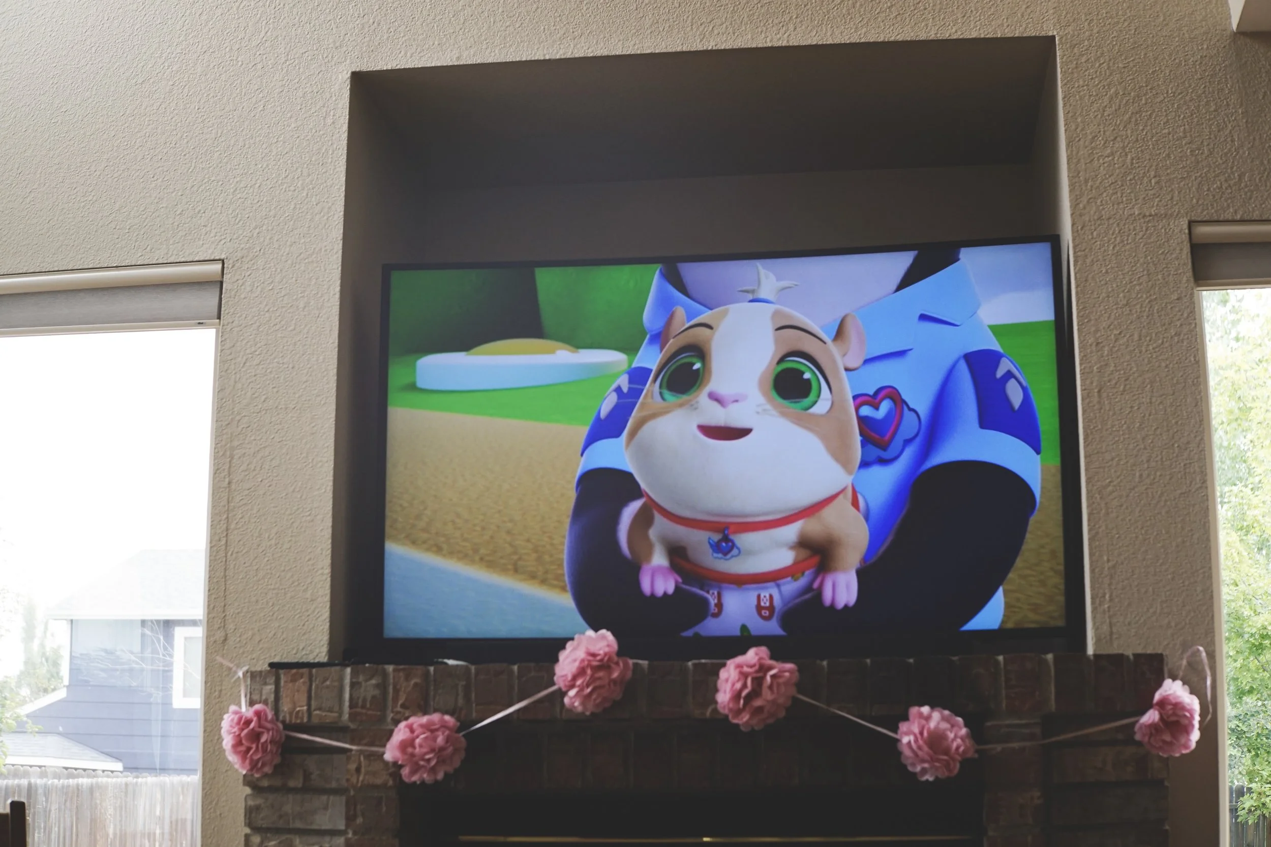 Annabella watched an episode of TOTS before her party.