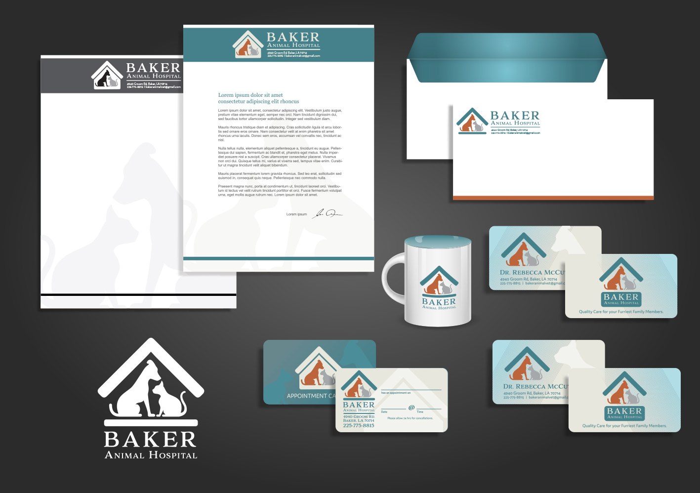 Baker Animal Hospital Brand ID, 2018