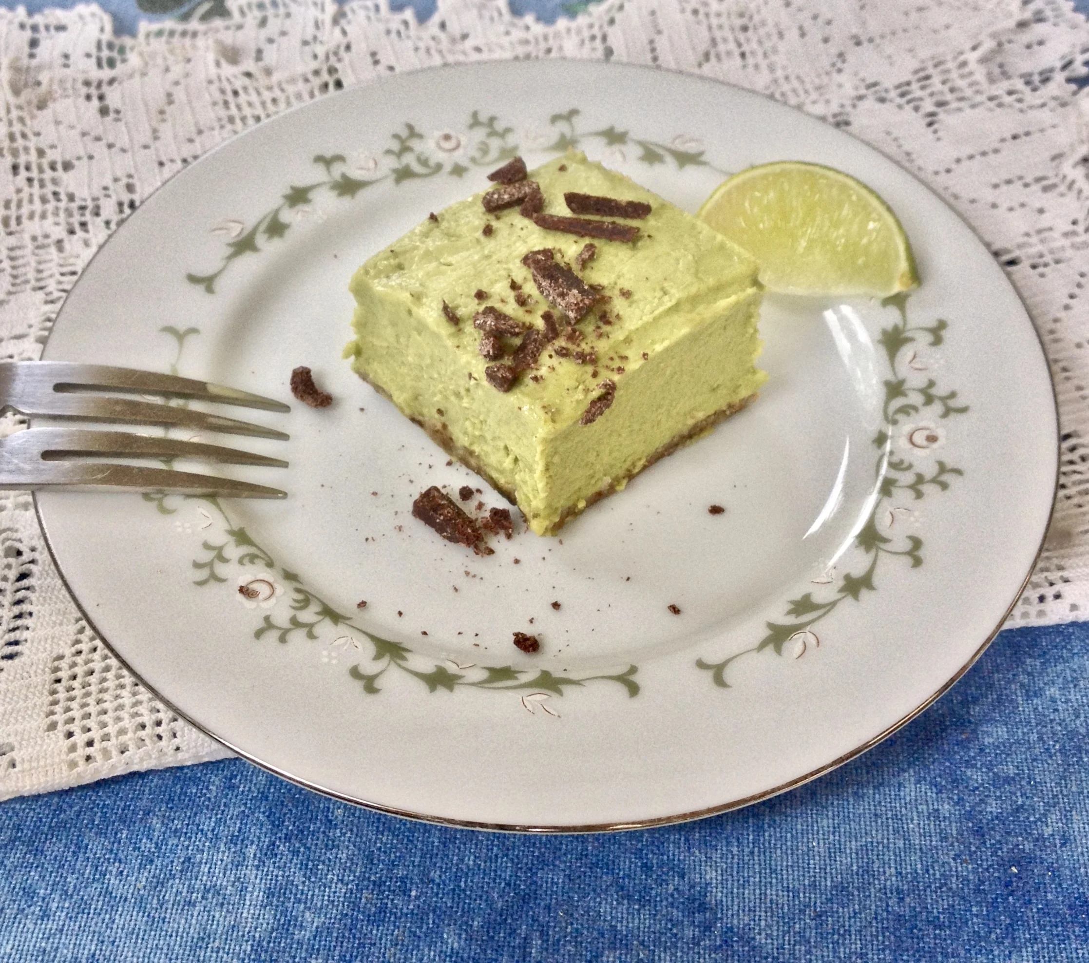 Taking a Break with Avocado Lime Bars