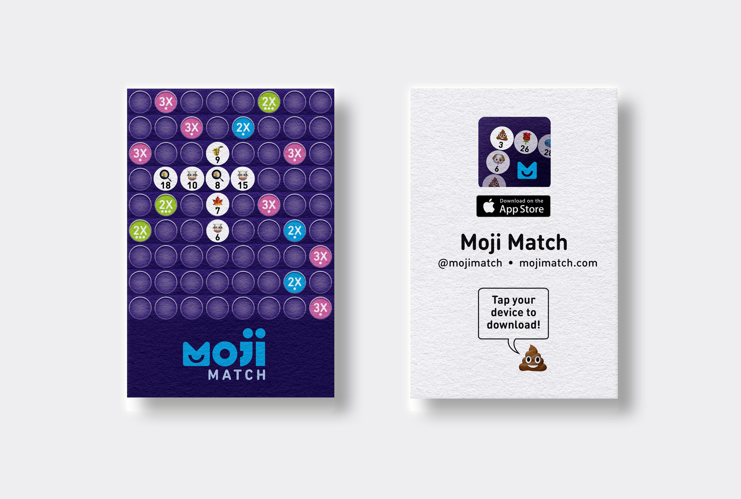 NFC Moji Match Business Cards