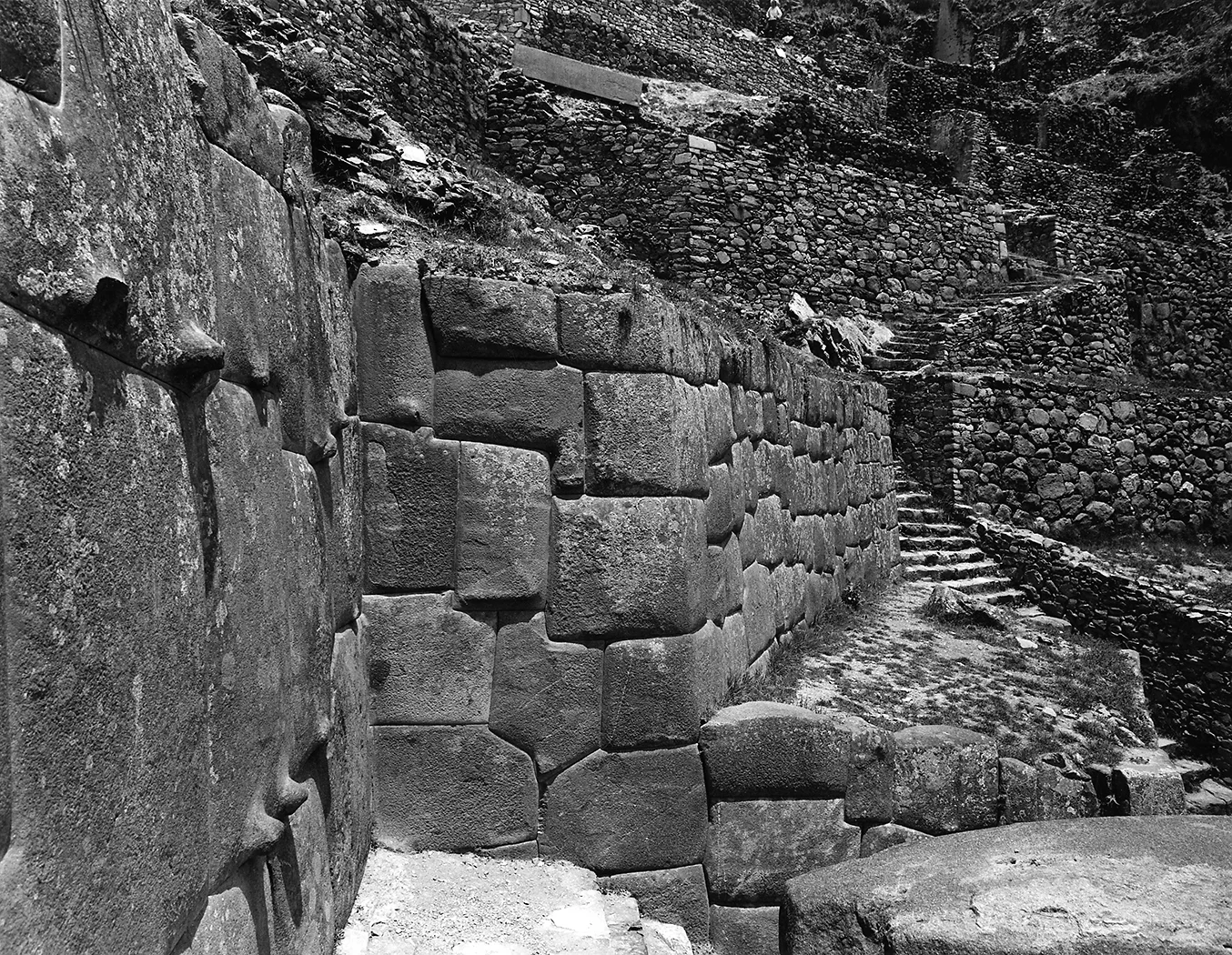 Ollaytatambo , Peru, 1987, gelatin silver print, 30"H x 40"W