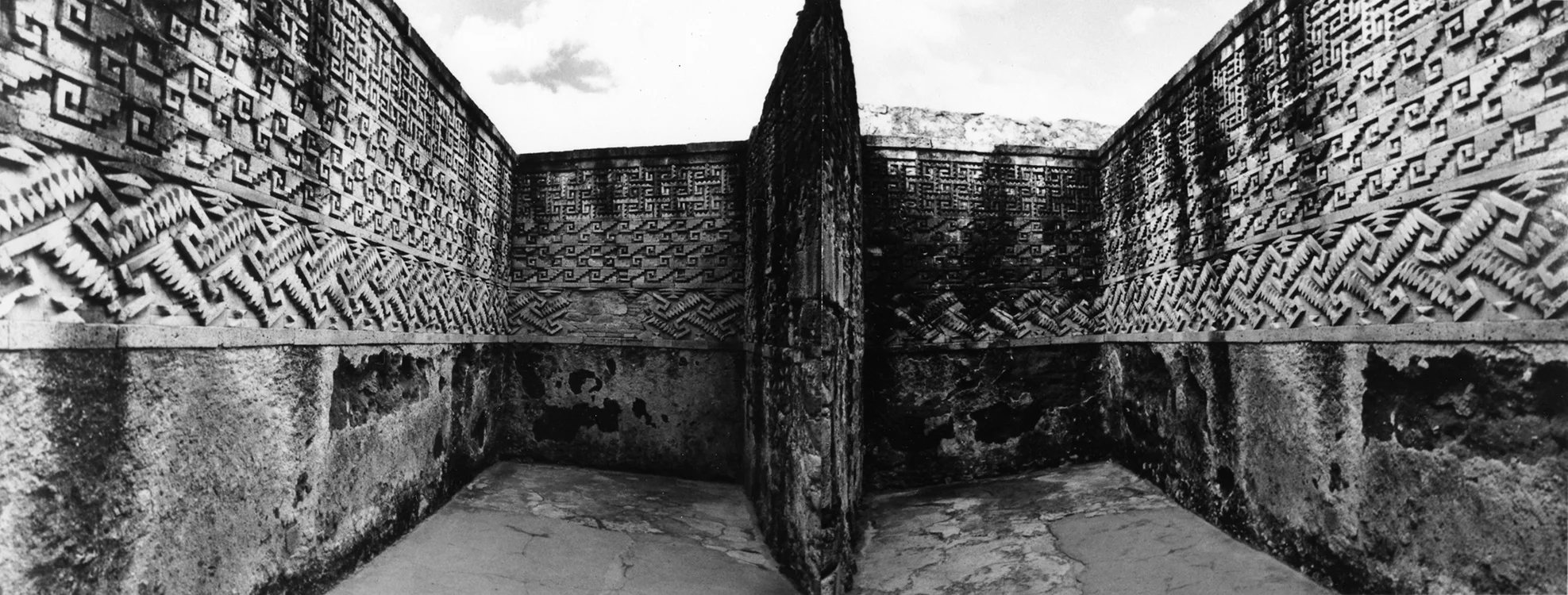 Mitla Diptych , 1989, gelatin silver print, 30"H x 80"W