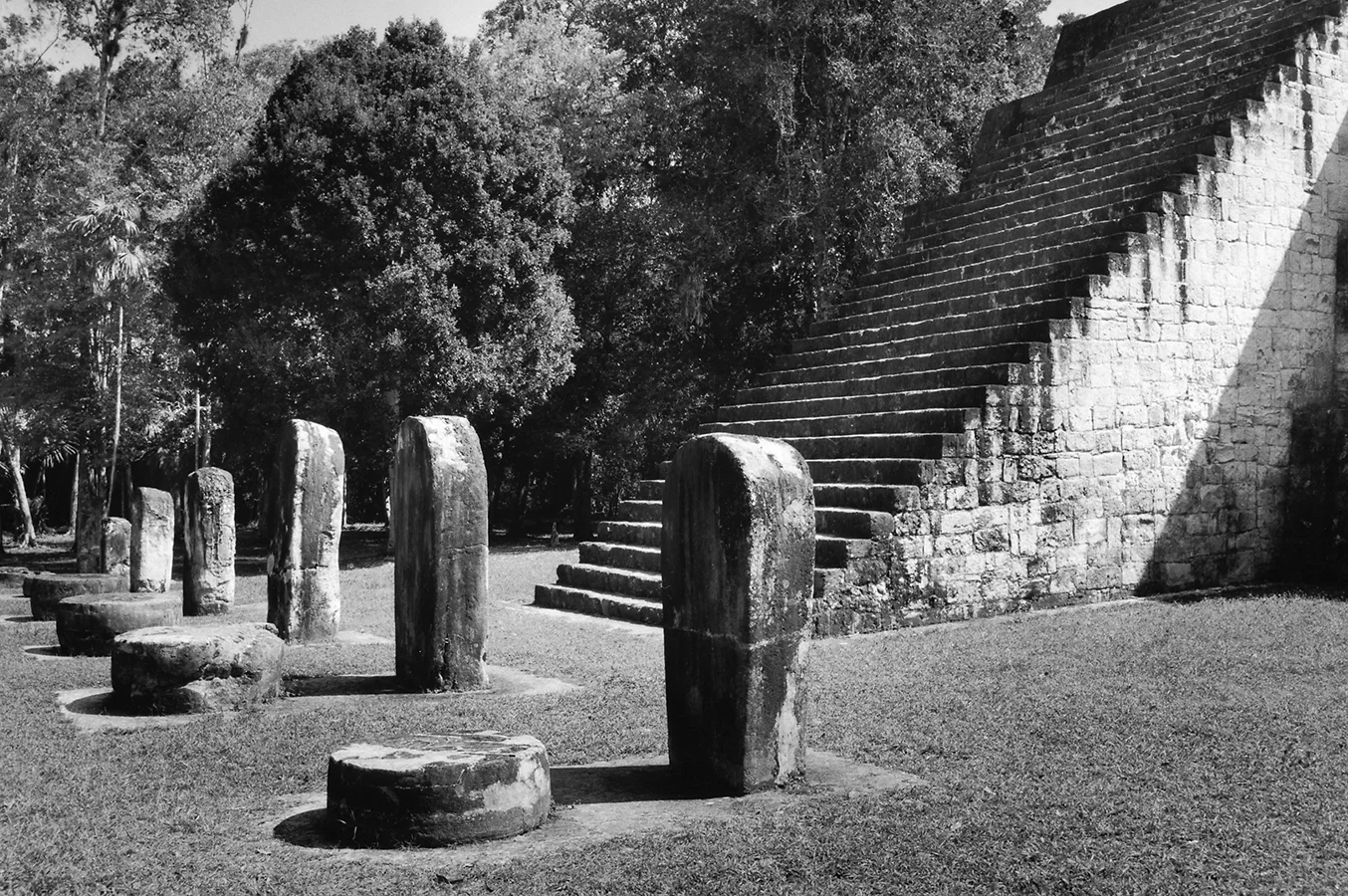 Tikal , Guatemala, 1991, gelatin silver print, 30"H x 40"W