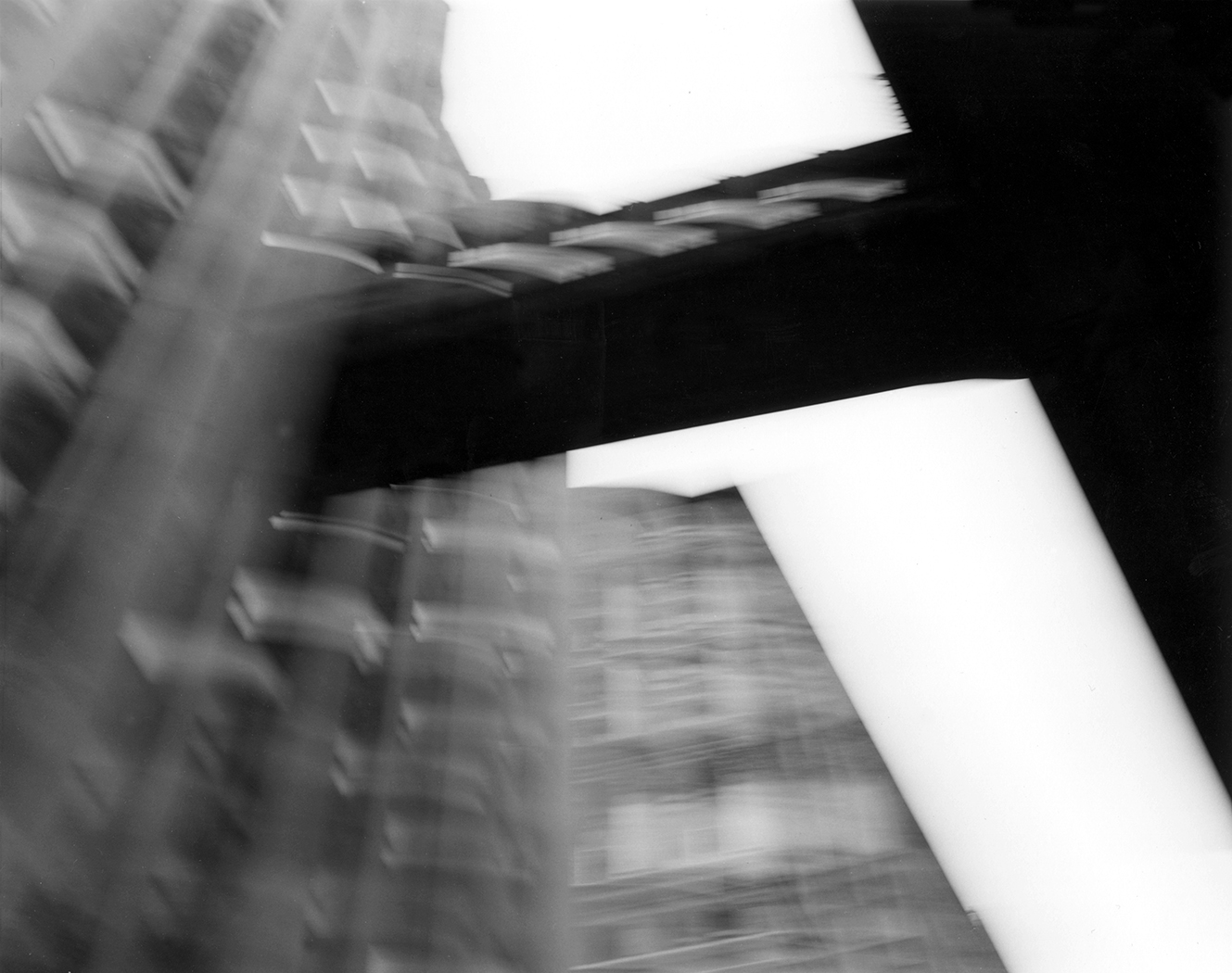 Untitled Cityscape , 1981, gelatin silver print, 36"H x 46"W