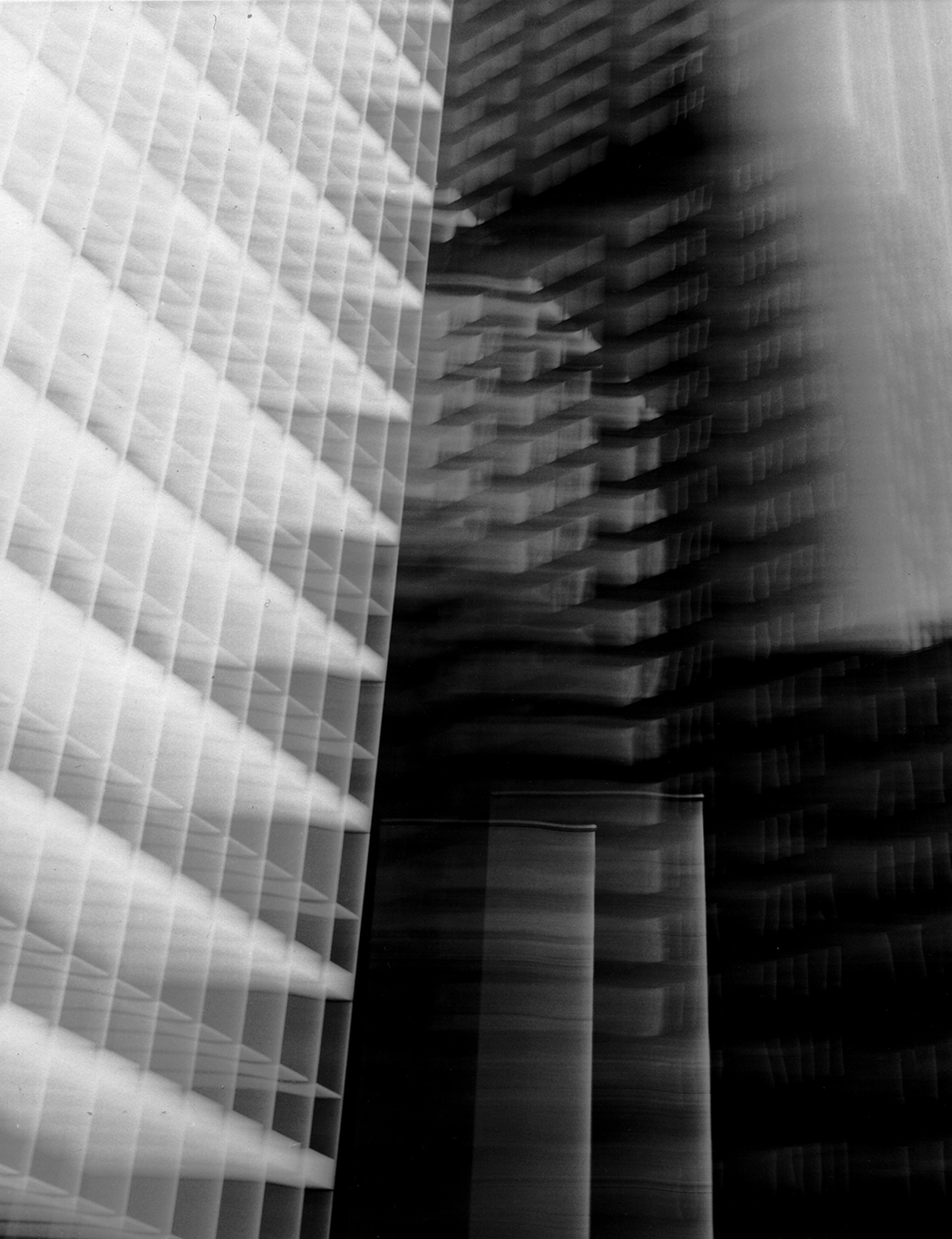 Untitled Cityscape , 1984, gelatin silver print, 46"H x 36"W