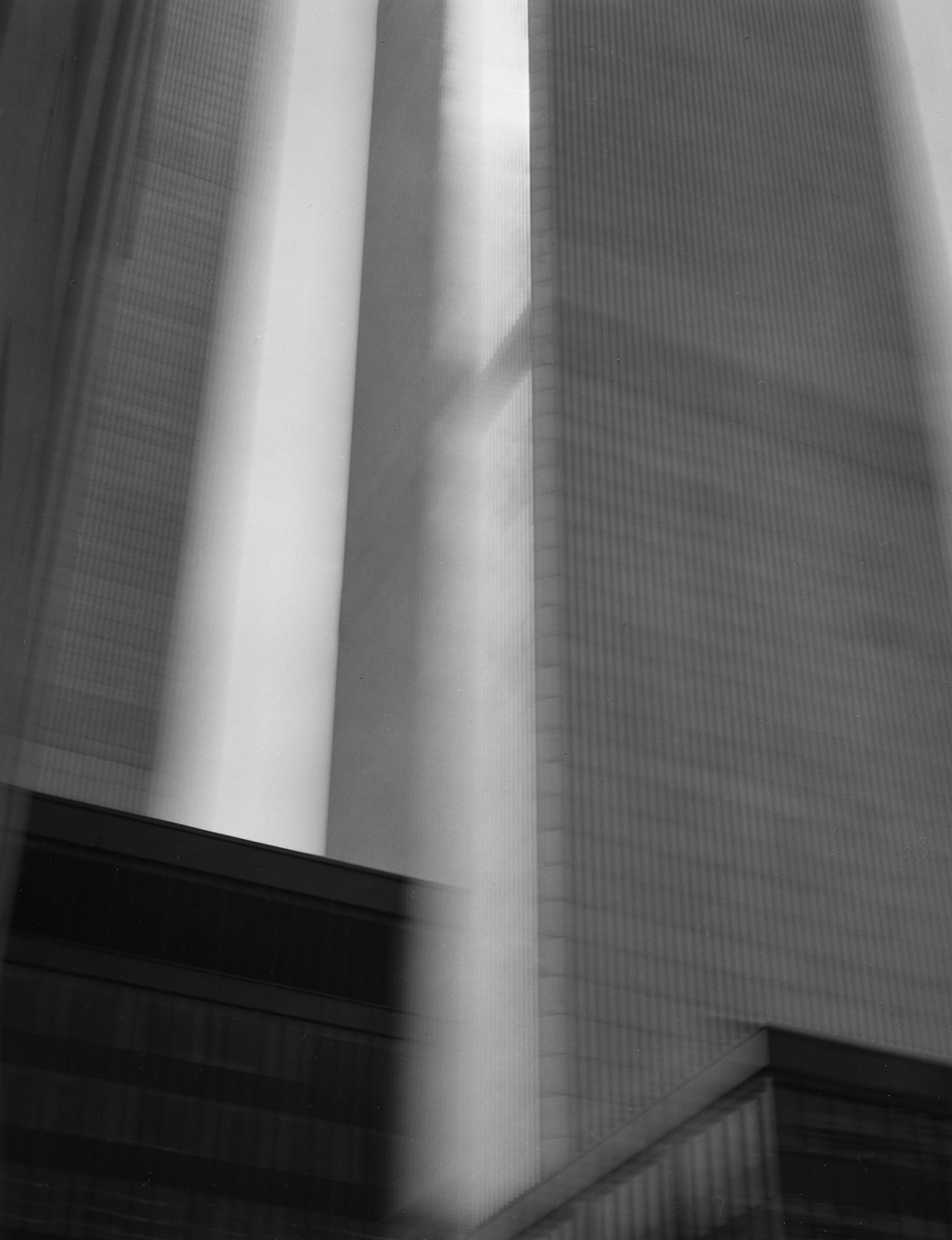 Untitled Cityscape (World Trade Center) , 1984, gelatin silver print, 46"H x 36"W