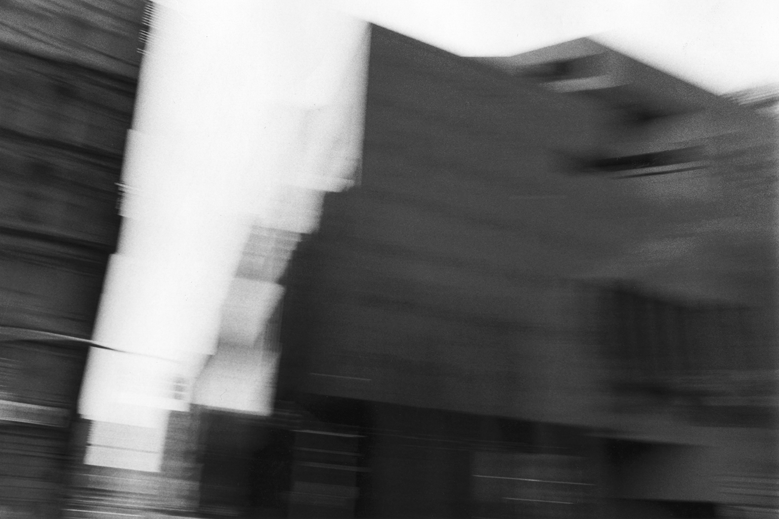 Untitled Cityscape , 1980, gelatin silver print, 36"H x 46"W