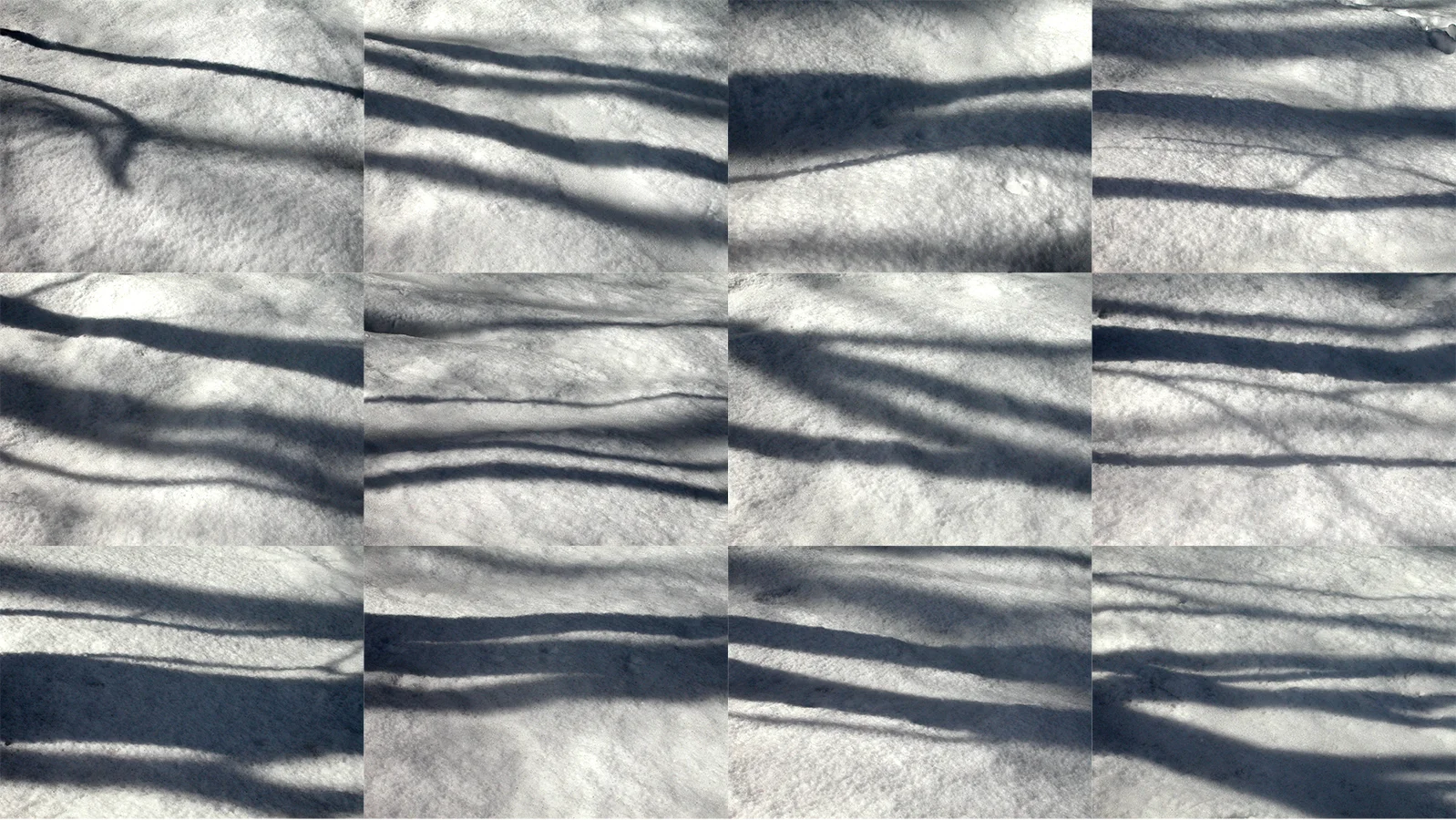 Snow Shadows II , 2003, archival c-print, 48"H x 64"W
