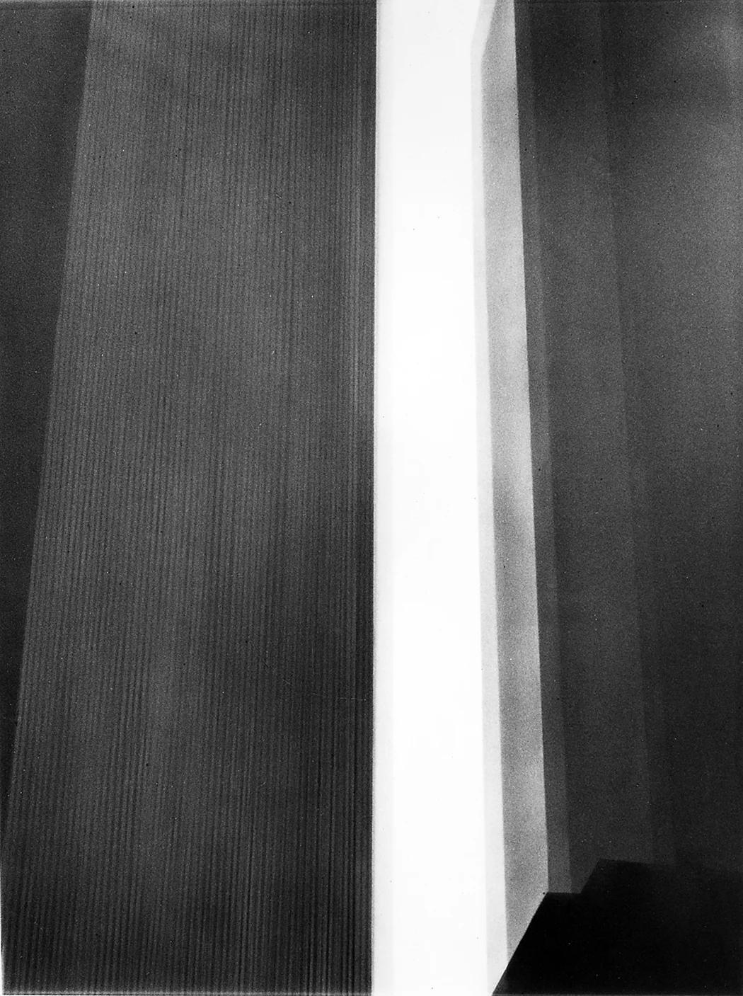 Untitled (from photo), 1973-1977, graphite on mylar, 30"H x 60"W