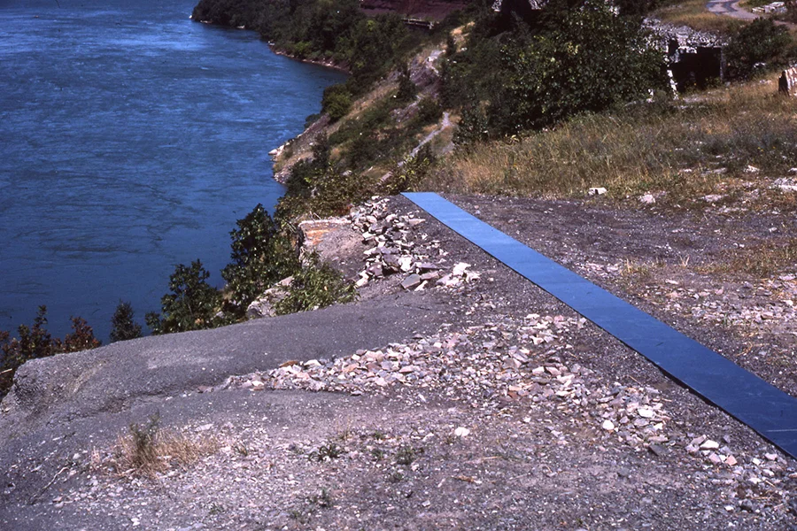 Monarch's Trough, 1978, Artpark, Lewiston, NY. Temporary Project.